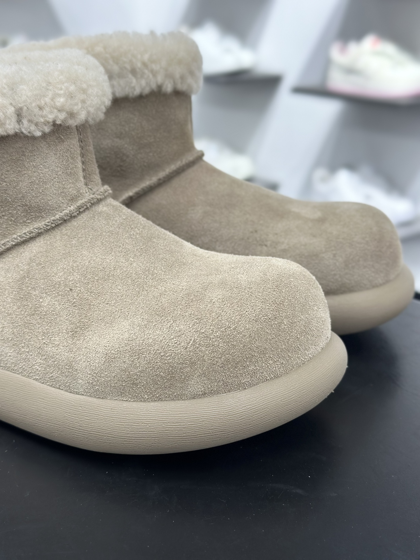 260 Ugg新款穆勒卷毛土豆靴 韩气满满秋冬厚松糕底短筒雪地靴棉鞋胖胖的鞋头