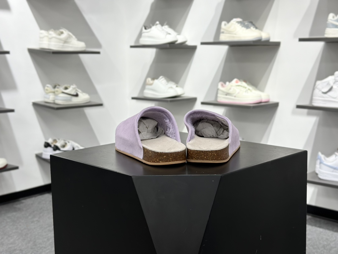 adidas originals Adimule 紫色 勃肯系 防磨防滑包头拖鞋 JP8732