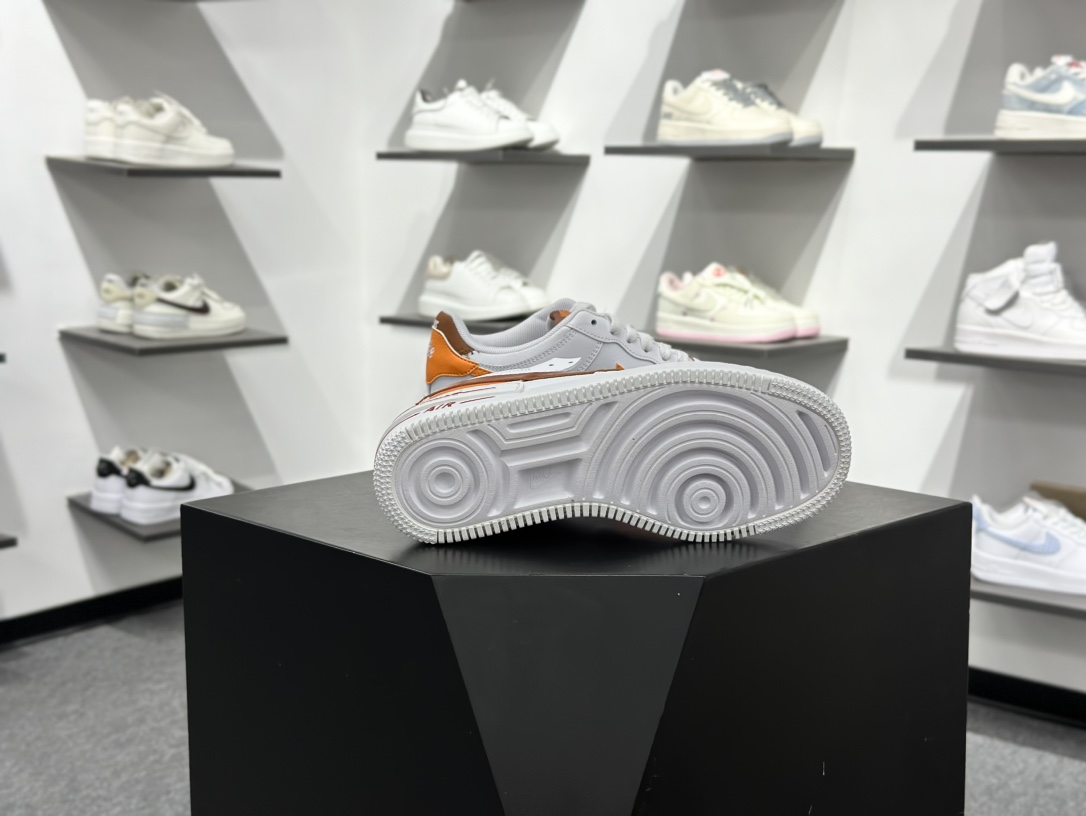 NIKE WMNS Air Force 1 Shadow 全新少女系解构主义设计 马卡龙空军一号轻量增高低帮百搭板鞋 CI0919-124