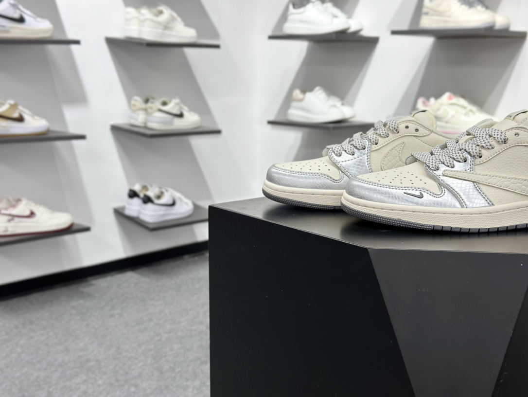 280 Air Jordan 1 Low OG ”高端定制” LV米白黑涂鸦倒钩 XS7089-616