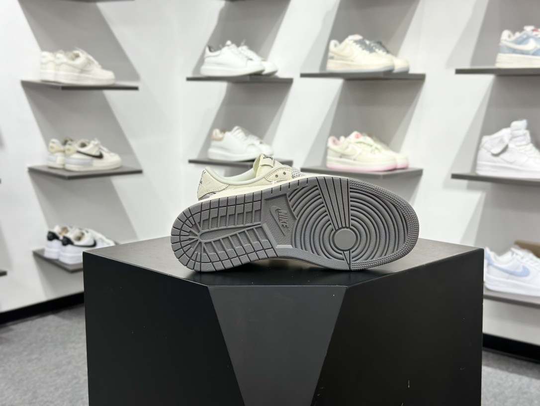 280 Air Jordan 1 Low OG ”高端定制” LV米白黑涂鸦倒钩 XS7089-616