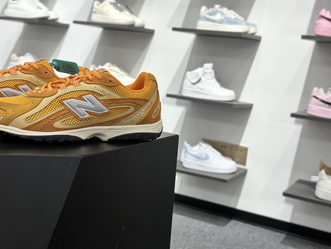 200 New Balance 204L 薄底鞋 薄底皮质鞋带德训miu系 减震耐磨包裹性支撑轻便 低帮 生活休闲鞋 U204LKTI