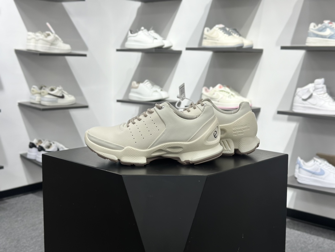 280 ecco爱步 Biom C 牛皮革 25秋复古舒适 低帮 老爹鞋 女款 冰白色 80046350412