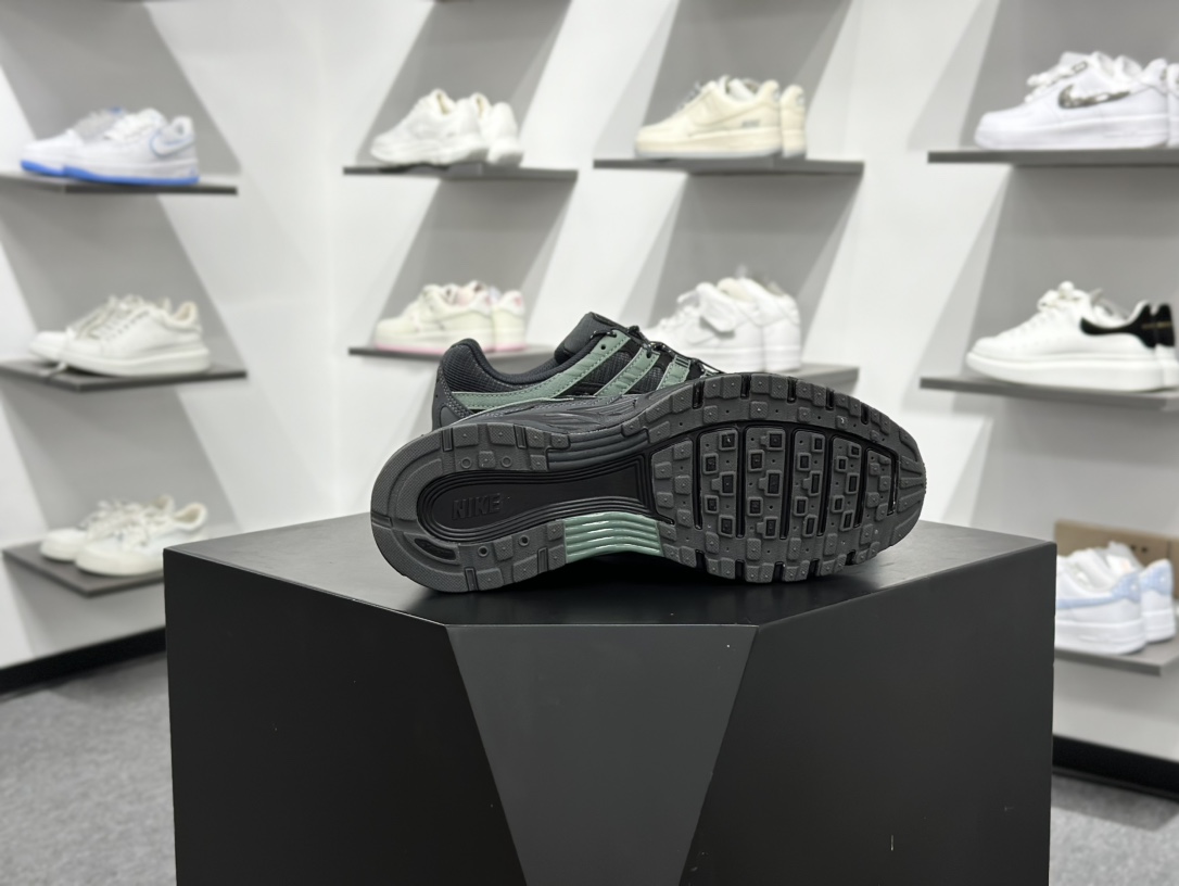 NK P-6000 复古老爹休闲运动鞋 黑灰绿 IM5997-060