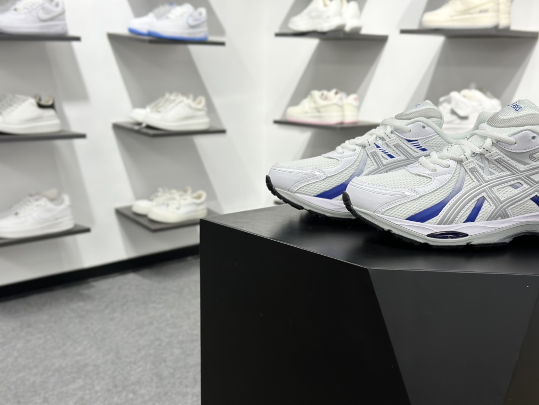 200 亚瑟士/ASICS Gel-Sekiran”White Lapis Lazuli Blue”凝胶赤炼系列低帮轻量健身户外缓震休闲运动跑步鞋“白银渐变宝蓝”1203A711-100