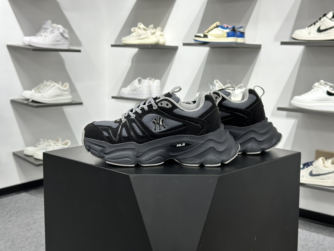 200 MLB Champ Chunky Vintage NB 纽约洋基队 增高厚底休闲跑鞋鞋