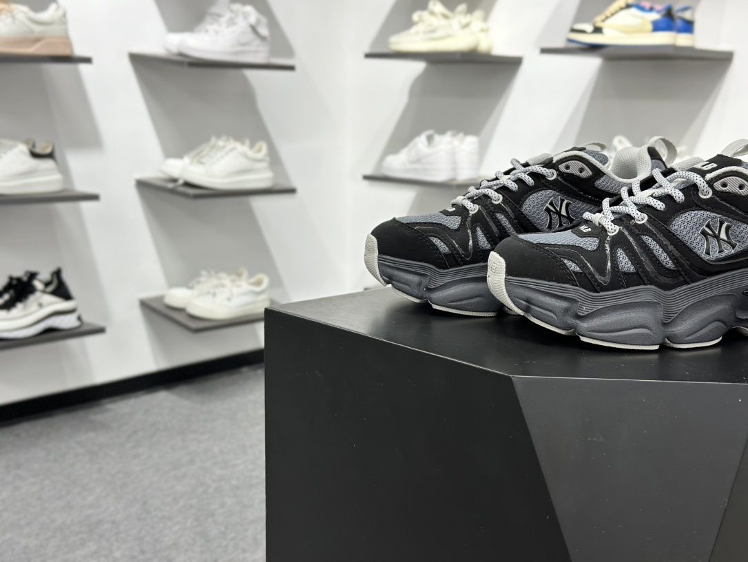 200 MLB Champ Chunky Vintage NB 纽约洋基队 增高厚底休闲跑鞋鞋