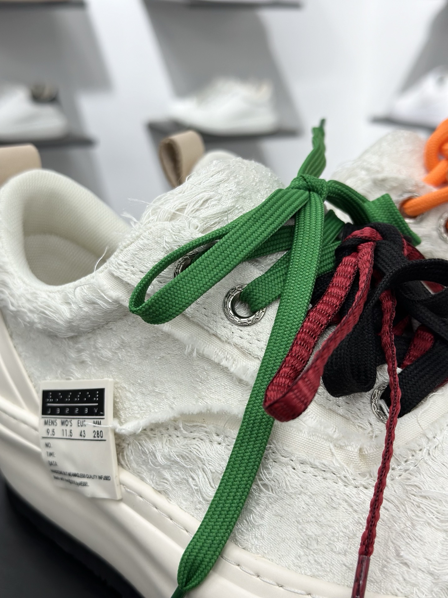 xVESSEL 雪花酥 美式 多巴胺 解构主义 街头风 撞色绑带 低帮 帆布鞋 男女同款 S24X36