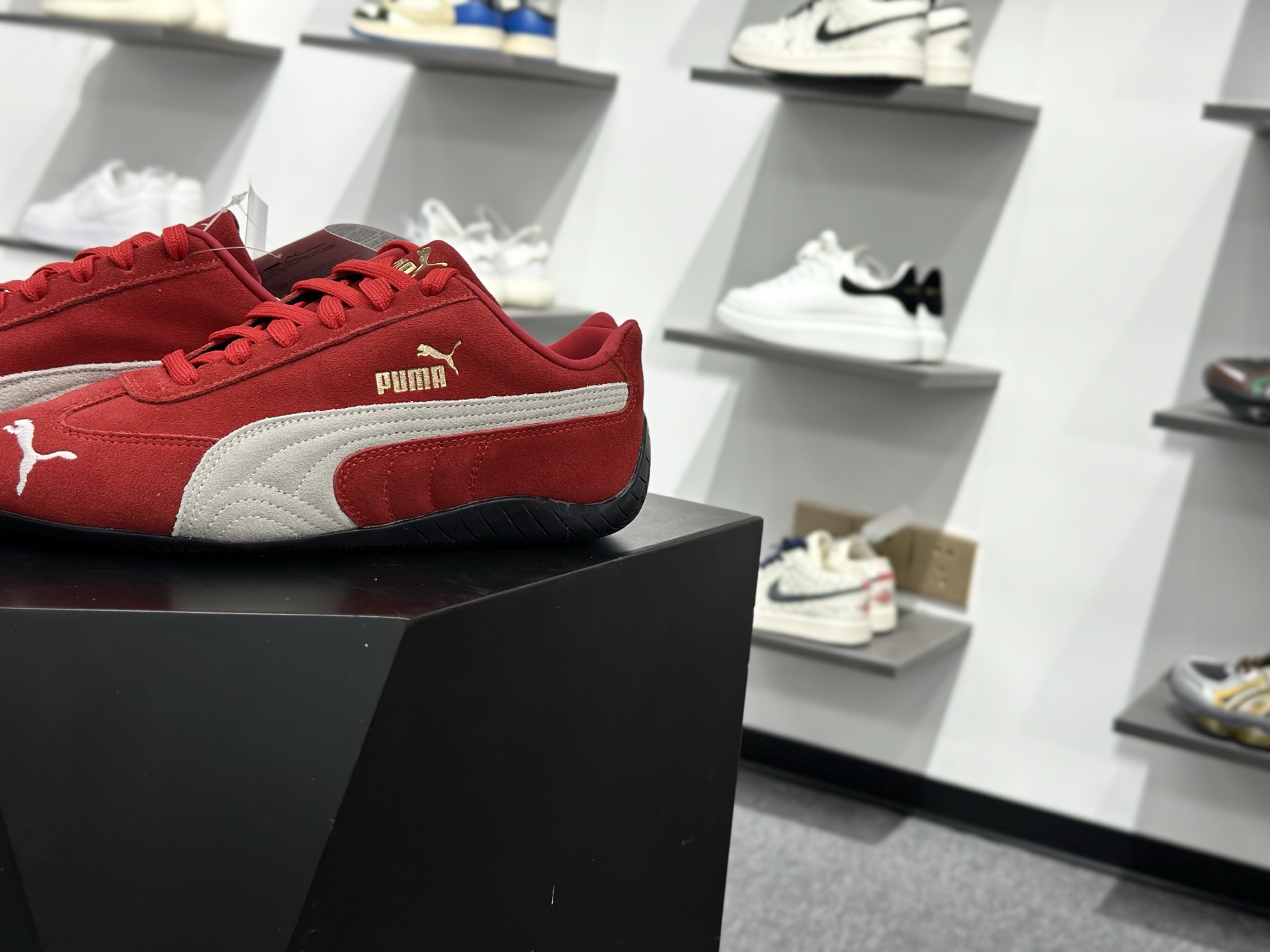Sparco x Puma Speedcat OG+”Blue White”极速赛车系列低帮德训风拼接复古百搭休闲运动赛车鞋 398846-02