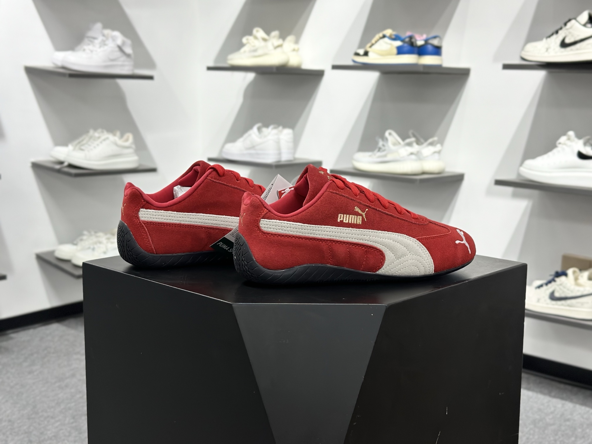 Sparco x Puma Speedcat OG+”Blue White”极速赛车系列低帮德训风拼接复古百搭休闲运动赛车鞋 398846-02