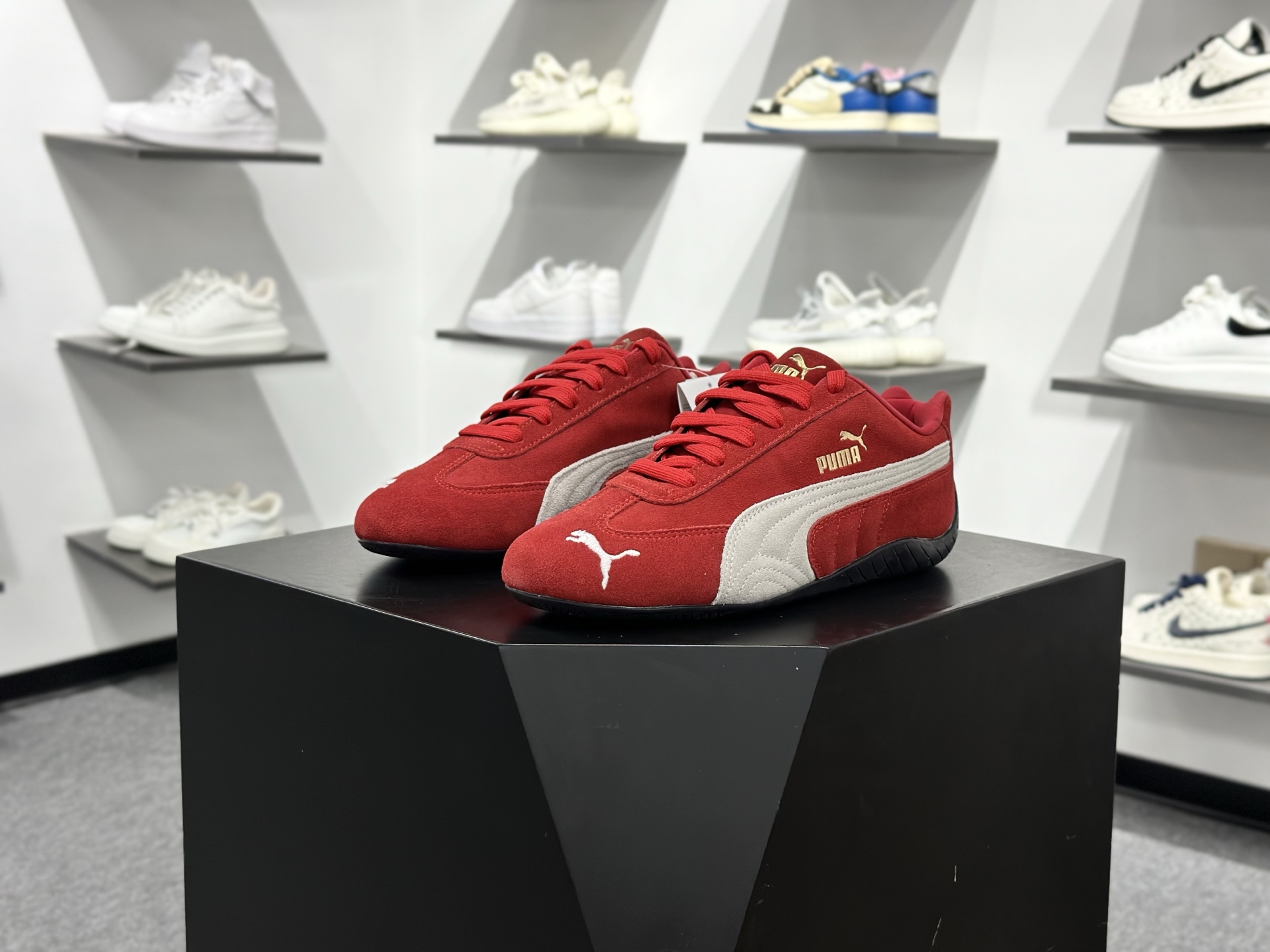 Sparco x Puma Speedcat OG+”Blue White”极速赛车系列低帮德训风拼接复古百搭休闲运动赛车鞋 398846-02