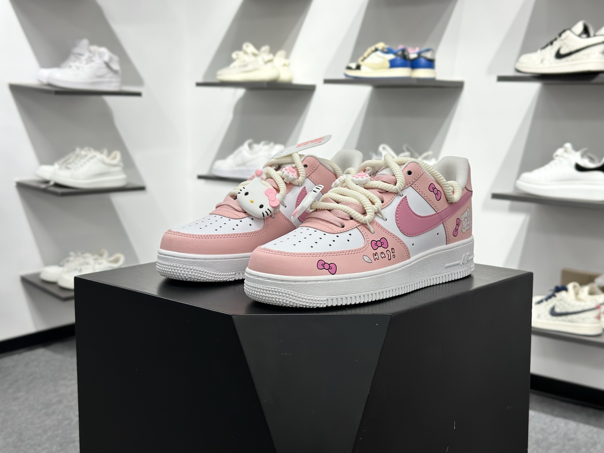 Nike Air Force 1 Low 07 粉白凯蒂猫 YY2024-762