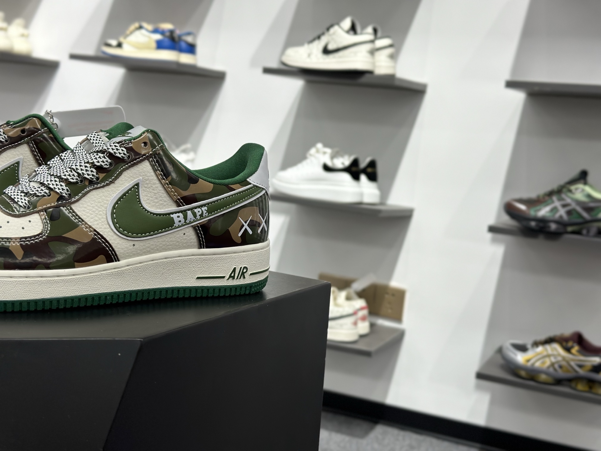 Nike Air Force 1 Low 07 x BAPE 迷彩绿白满天星 SY1388-032 Nike Air Force 1 Low 07 x BAPE 迷彩绿白满天星 SY1388-032
