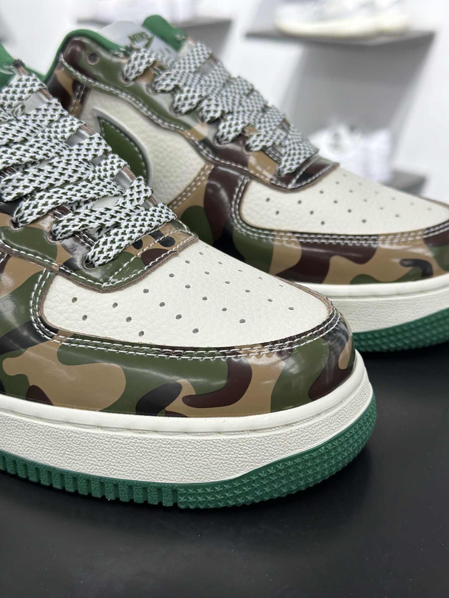 Nike Air Force 1 Low 07 x BAPE 迷彩绿白满天星 SY1388-032 Nike Air Force 1 Low 07 x BAPE 迷彩绿白满天星 SY1388-032