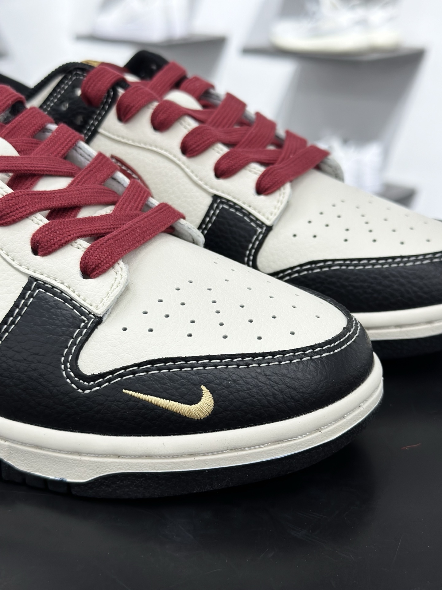 NK Dunk Low Retro ”DIY高端定制” Sup马年米棕红黑 低帮休闲运动板鞋 HG0026-006