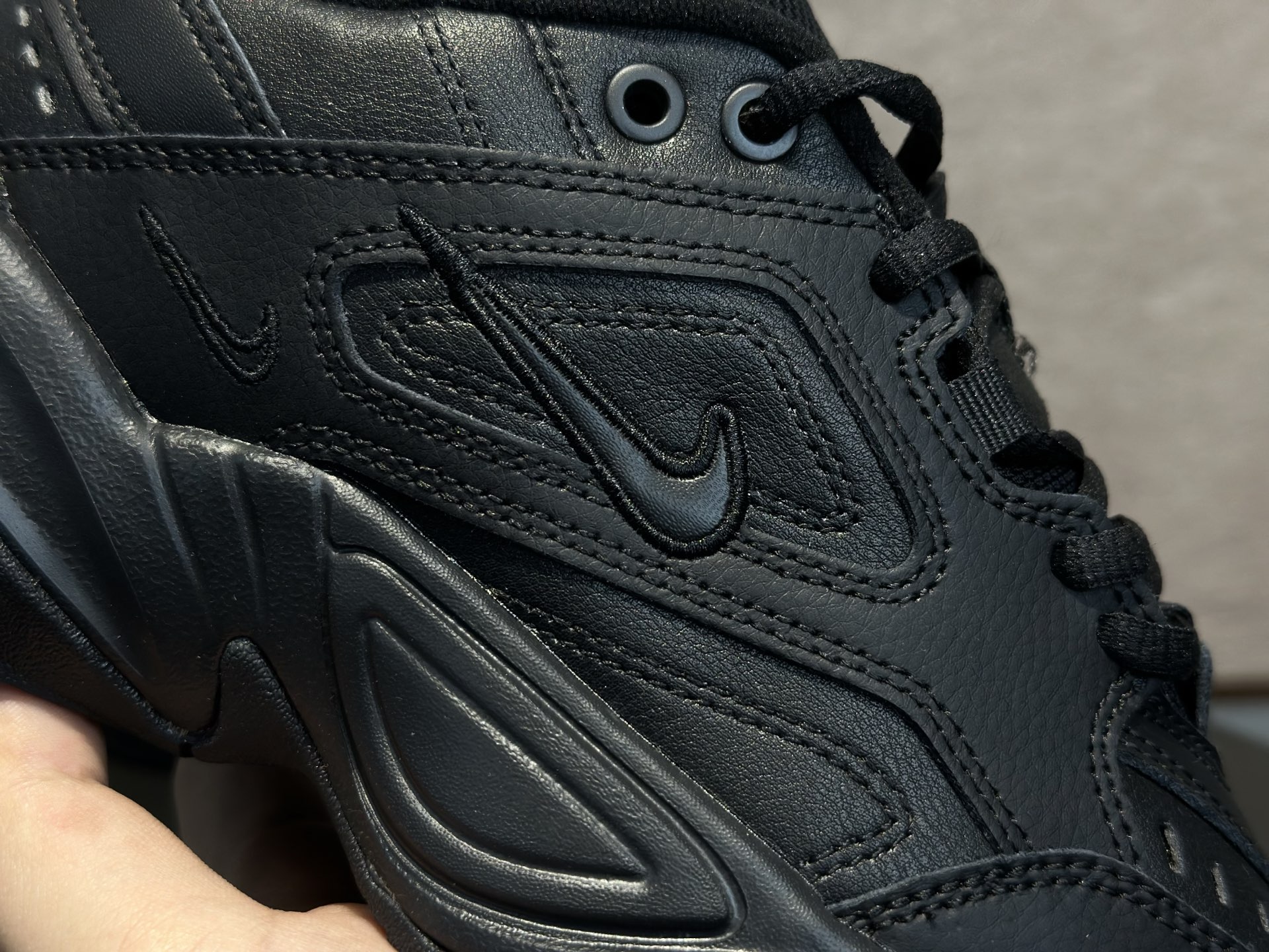 耐克 Nike M2K Tekno 系列低帮复古潮流百搭旅游老爹风休闲运动鞋 “全黑武士” AV4789-002