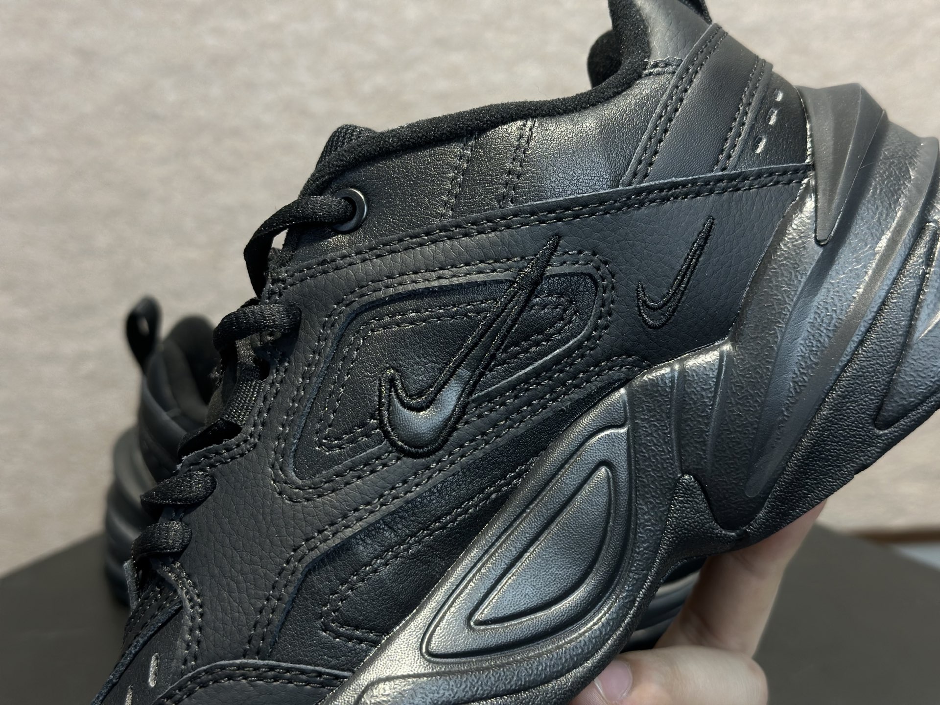 耐克 Nike M2K Tekno 系列低帮复古潮流百搭旅游老爹风休闲运动鞋 “全黑武士” AV4789-002