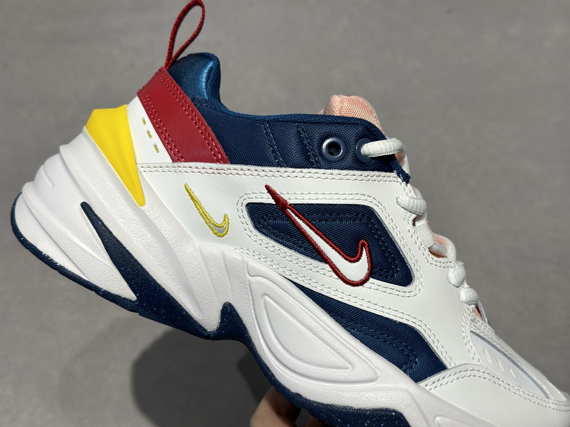Nike M2K Tekno 白蓝粉黄撞色-Top High Quatity Cheap Sneakers Fashion Clothing Clothes Bags handbags Shoes of all Brand wholesale With The best Quality And Beautiful Price from China Factory Chinese suppliers wholesaler seller Nike M2K Tekno 白蓝粉黄撞色