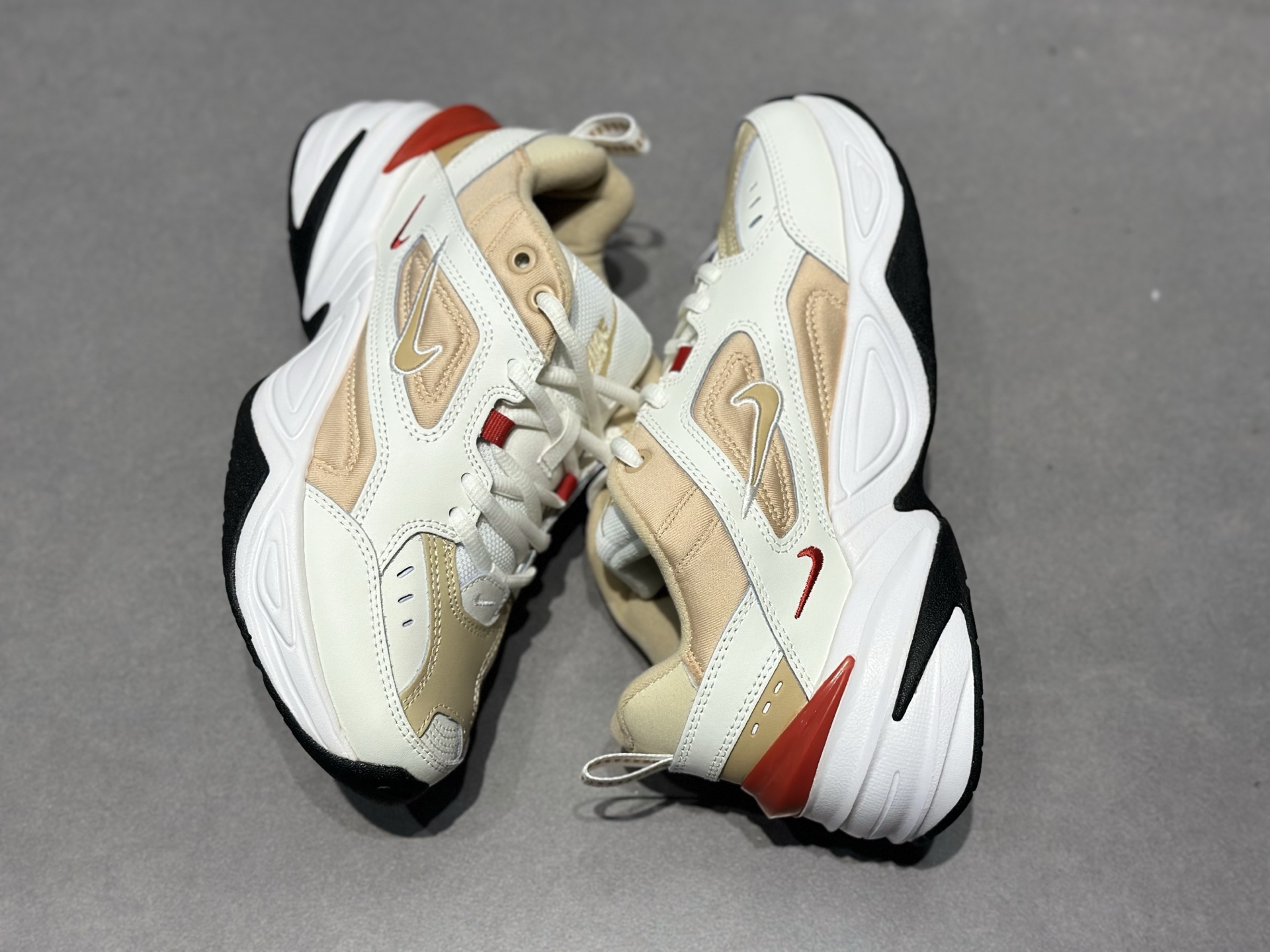 Nike M2K Tekno 米白浅棕红撞色-Top High Quatity Cheap Sneakers Fashion Clothing Clothes Bags handbags Shoes of all Brand wholesale With The best Quality And Beautiful Price from China Factory Chinese suppliers wholesaler seller Nike M2K Tekno 米白浅棕红撞色