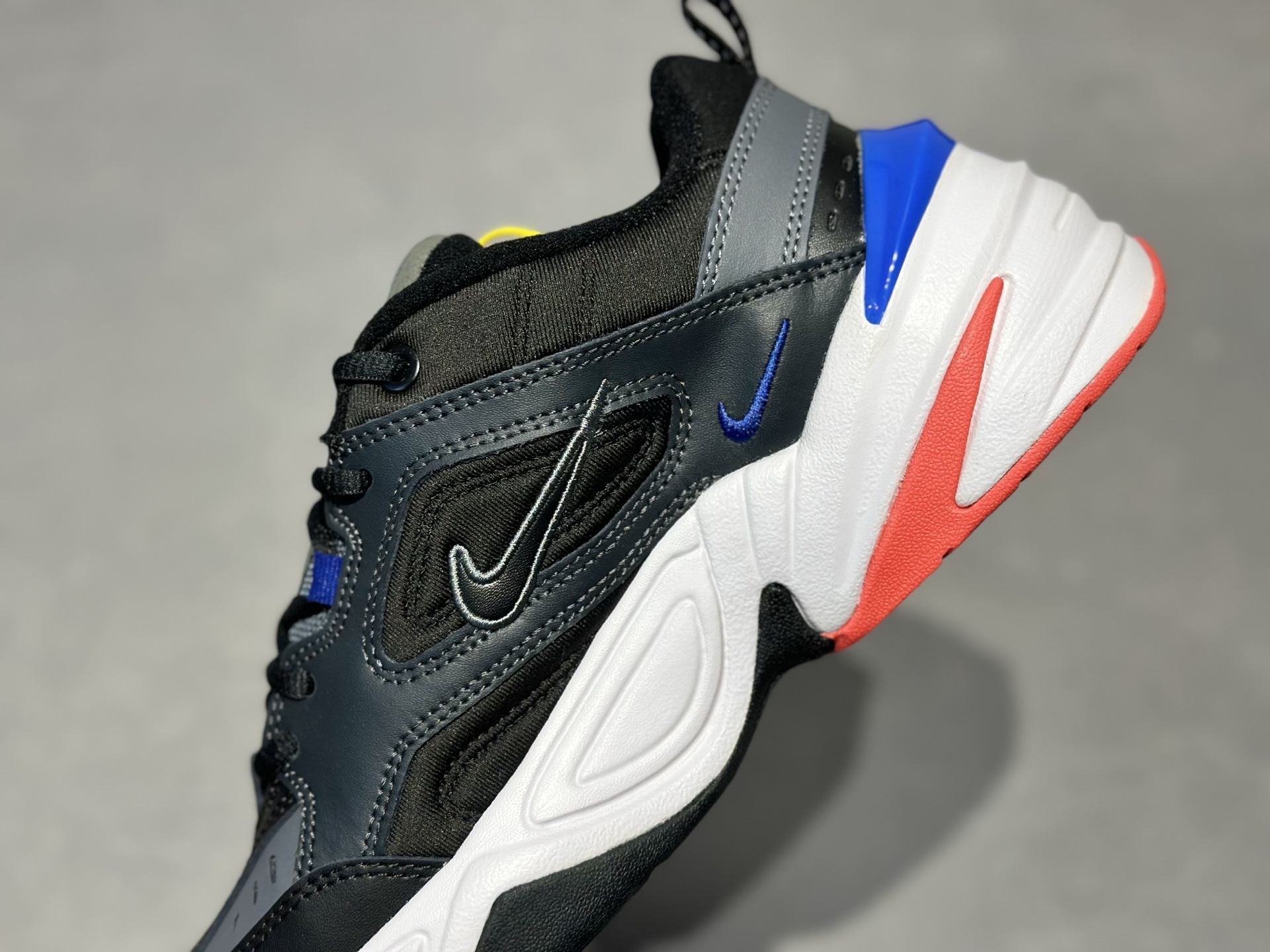 Nike M2K Tekno 黑灰蓝红撞色-Top High Quatity Cheap Sneakers Fashion Clothing Clothes Bags handbags Shoes of all Brand wholesale With The best Quality And Beautiful Price from China Factory Chinese suppliers wholesaler seller Nike M2K Tekno 黑灰蓝红撞色