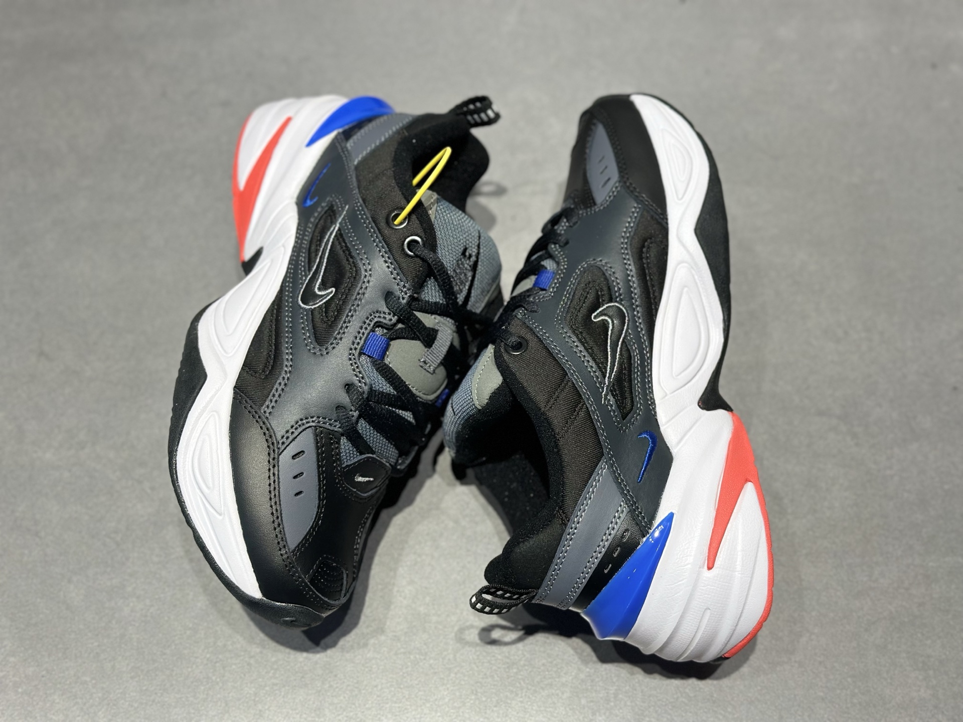 Nike M2K Tekno 黑灰蓝红撞色-Top High Quatity Cheap Sneakers Fashion Clothing Clothes Bags handbags Shoes of all Brand wholesale With The best Quality And Beautiful Price from China Factory Chinese suppliers wholesaler seller Nike M2K Tekno 黑灰蓝红撞色