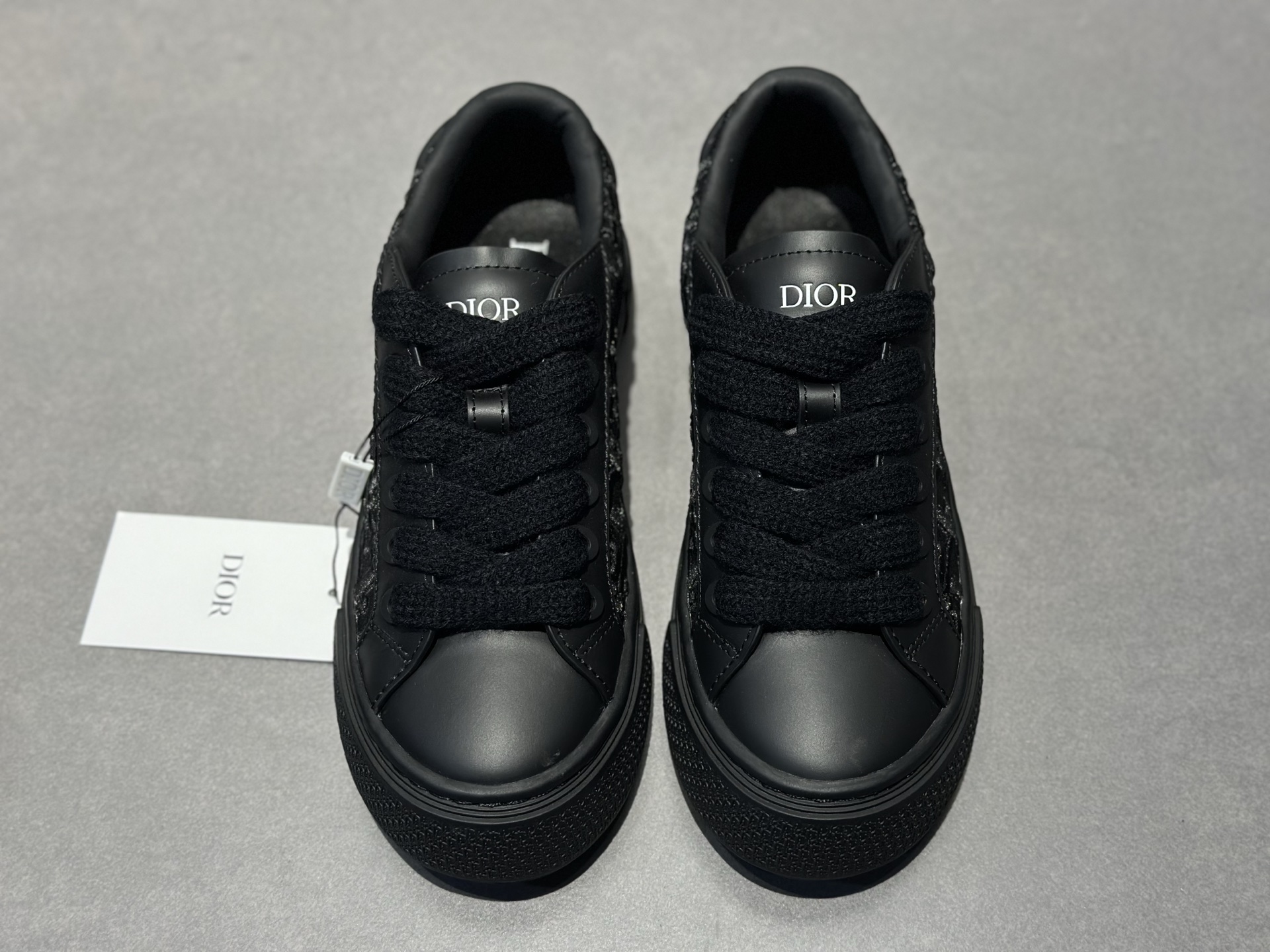 Dior B33 全黑老花厚底鞋上新 皮革 Oblique 刺绣 酷飒又高级 3DE301ZRW_H860-Top High Quatity Cheap Sneakers Fashion Clothing Clothes Bags handbags Shoes of all Brand wholesale With The best Quality And Beautiful Price from China Factory Chinese suppliers wholesaler seller Dior B33 全黑老花厚底鞋上新 皮革 Oblique 刺绣 酷飒又高级 3DE301ZRW_H860
