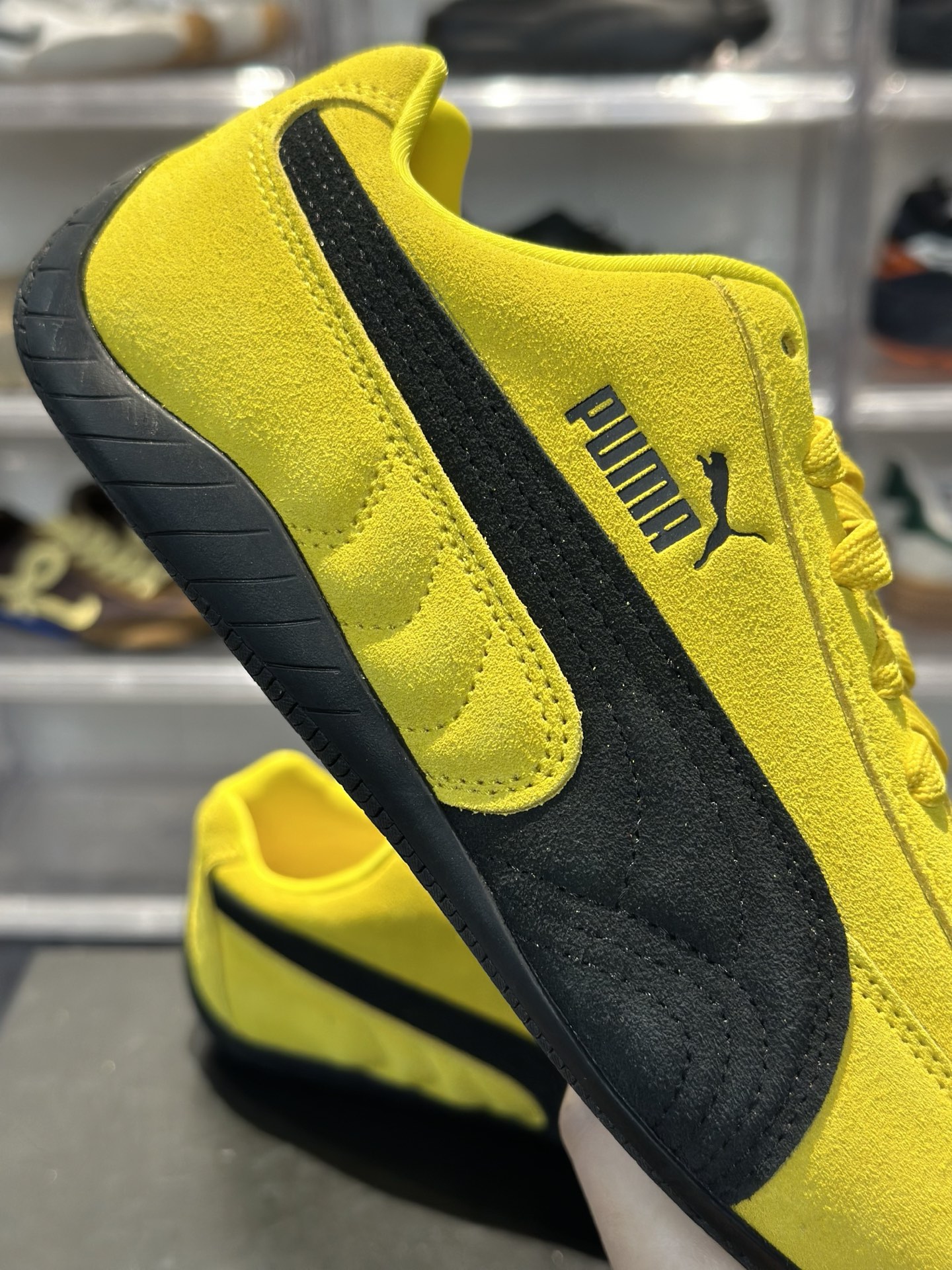 200 PUMA Speedcat 黄黑款 潮流吸睛复古鞋 亮黄麂皮 黑色拼条 生胶防滑底 显脚瘦鞋型-Chinese UA Cheap High Quatity Brand Clothes Bags handbags Sneakers wholesale wholesaler seller from China Factory suppliers Fashion Clothing Shoes best Quality Beautiful Price 200 PUMA Speedcat 黄黑款 潮流吸睛复古鞋 亮黄麂皮 黑色拼条 生胶防滑底 显脚瘦鞋型