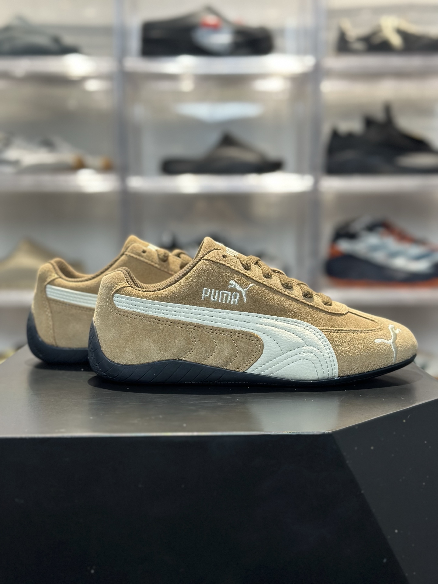 200 PUMA Speedcat 小麦色 秋冬复古百搭神鞋 卡其麂皮 米白拼条 生胶防滑底