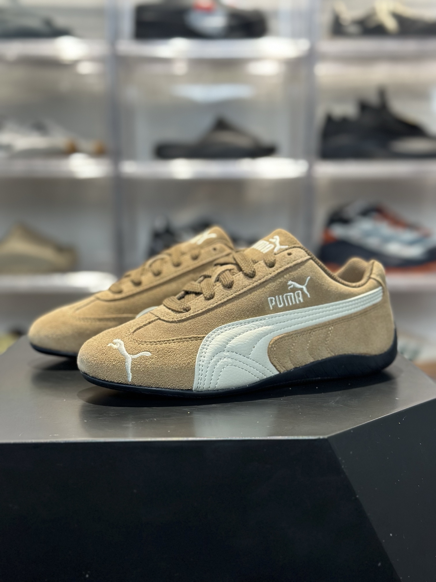 200 PUMA Speedcat 小麦色 秋冬复古百搭神鞋 卡其麂皮 米白拼条 生胶防滑底
