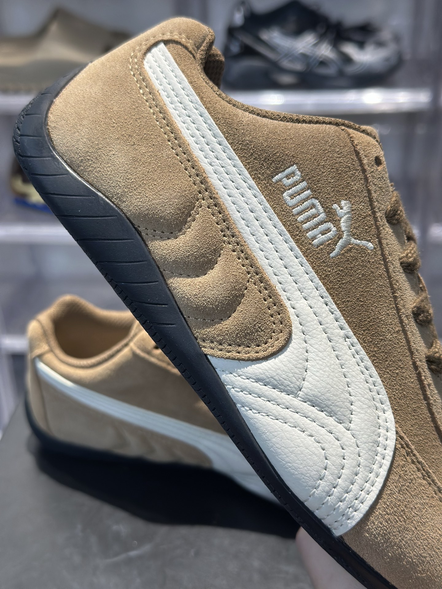 200 PUMA Speedcat 小麦色 秋冬复古百搭神鞋 卡其麂皮 米白拼条 生胶防滑底