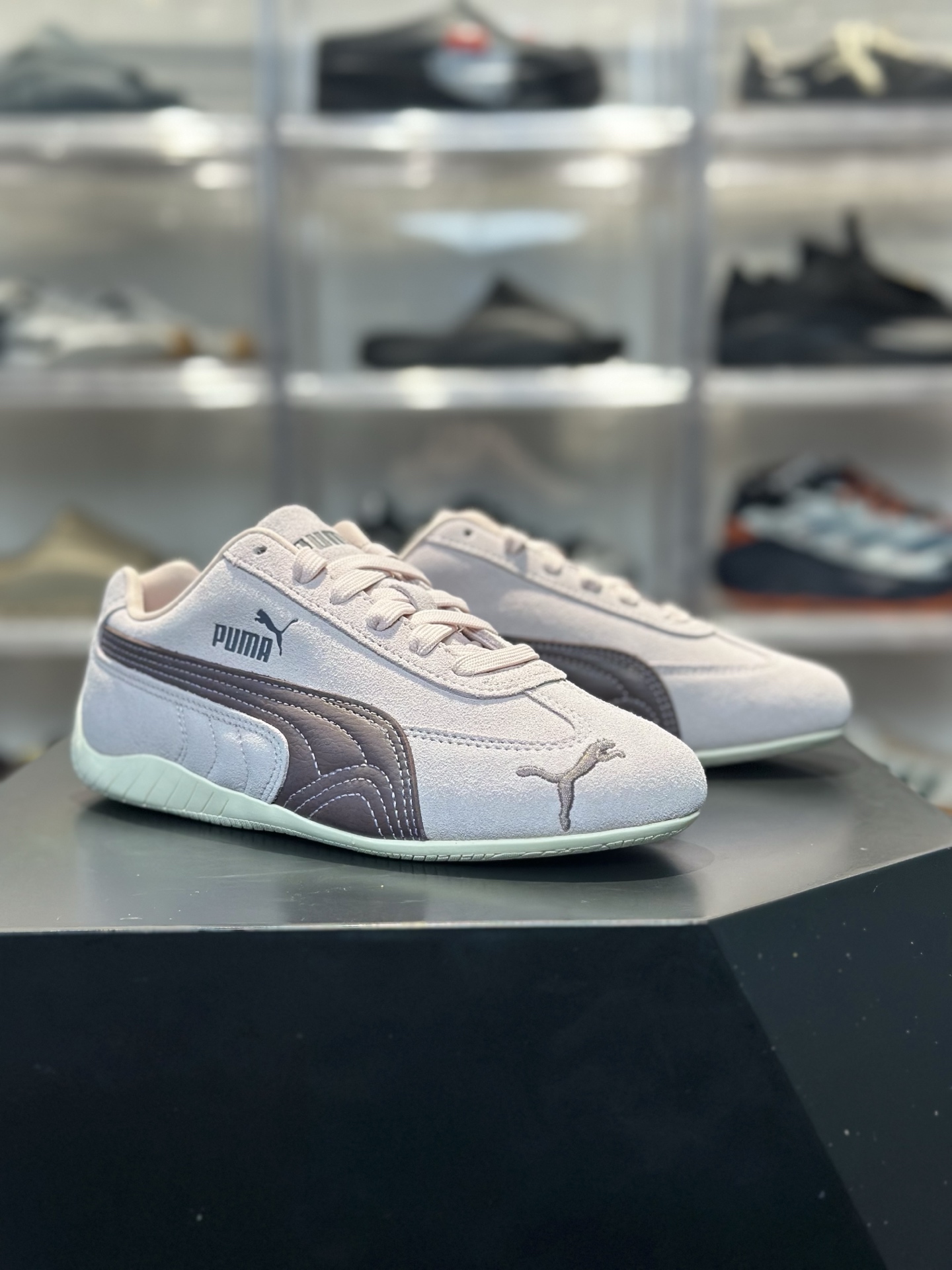 PUMA Speedcat 浅灰紫 温柔低饱和复古鞋 浅灰紫麂皮 深棕拼条 薄荷绿防滑底-Top High Quatity Cheap Sneakers Fashion Clothing Clothes Bags handbags Shoes of all Brand wholesale With The best Quality And Beautiful Price from China Factory Chinese suppliers wholesaler seller PUMA Speedcat 浅灰紫 温柔低饱和复古鞋 浅灰紫麂皮 深棕拼条 薄荷绿防滑底