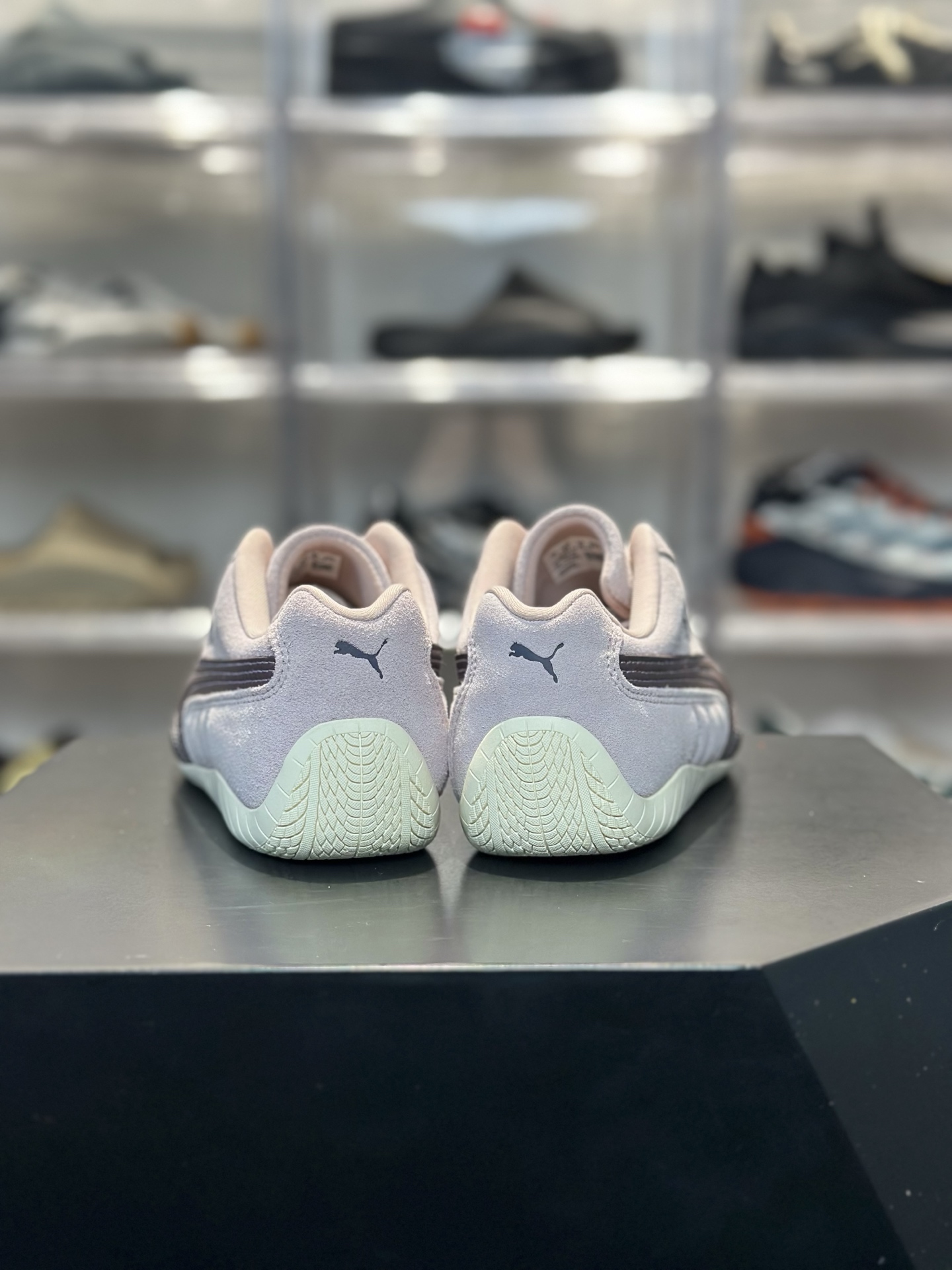 PUMA Speedcat 浅灰紫 温柔低饱和复古鞋 浅灰紫麂皮 深棕拼条 薄荷绿防滑底-Top High Quatity Cheap Sneakers Fashion Clothing Clothes Bags handbags Shoes of all Brand wholesale With The best Quality And Beautiful Price from China Factory Chinese suppliers wholesaler seller PUMA Speedcat 浅灰紫 温柔低饱和复古鞋 浅灰紫麂皮 深棕拼条 薄荷绿防滑底