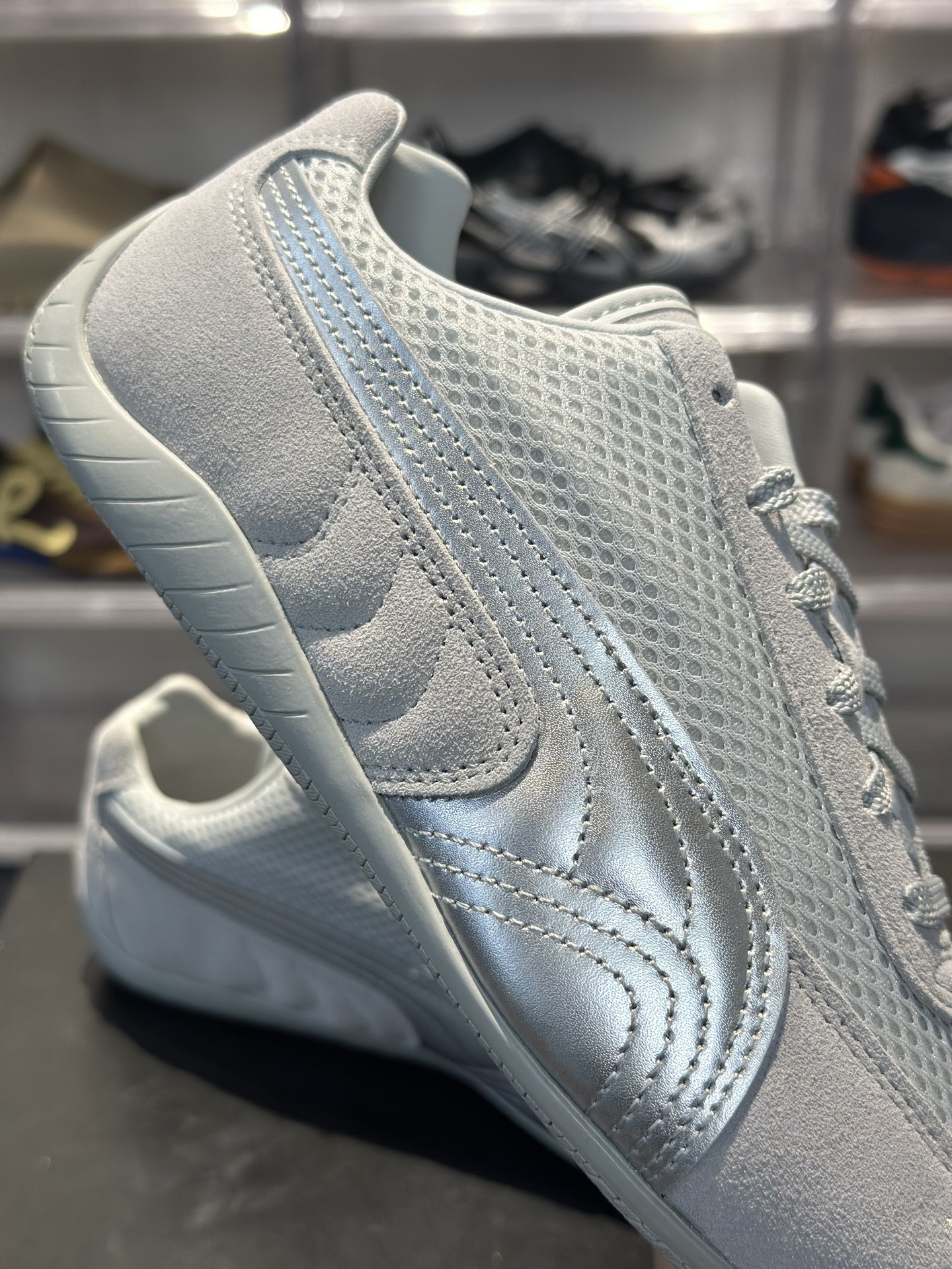PUMA Speedcat 浅灰网面春夏透气复古鞋 网眼布 麂皮拼接 生胶防滑底 显脚瘦鞋型 全码现货 男女同款 / 透气清爽 / 四季可穿 闭眼入不踩雷-Top High Quatity Cheap Sneakers Fashion Clothing Clothes Bags handbags Shoes of all Brand wholesale With The best Quality And Beautiful Price from China Factory Chinese suppliers wholesaler seller PUMA Speedcat 浅灰网面春夏透气复古鞋 网眼布 麂皮拼接 生胶防滑底 显脚瘦鞋型 全码现货 男女同款 / 透气清爽 / 四季可穿 闭眼入不踩雷