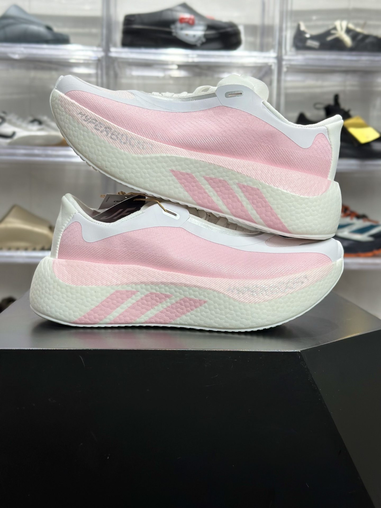 220 adidas Hyperboost Edge M 粉白渐变专业跑鞋 KI1917