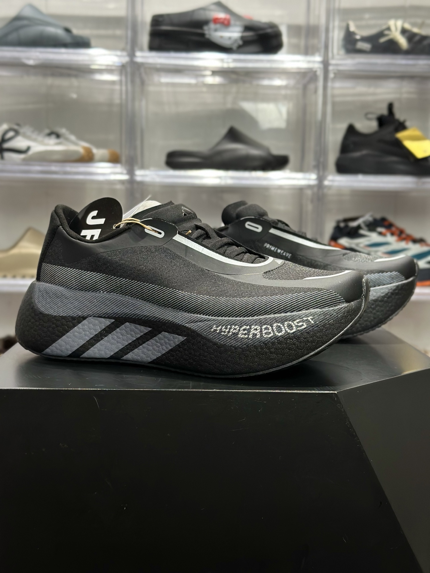220 adidas Hyperboost Edge M 黑灰渐变专业跑鞋 KJ0754