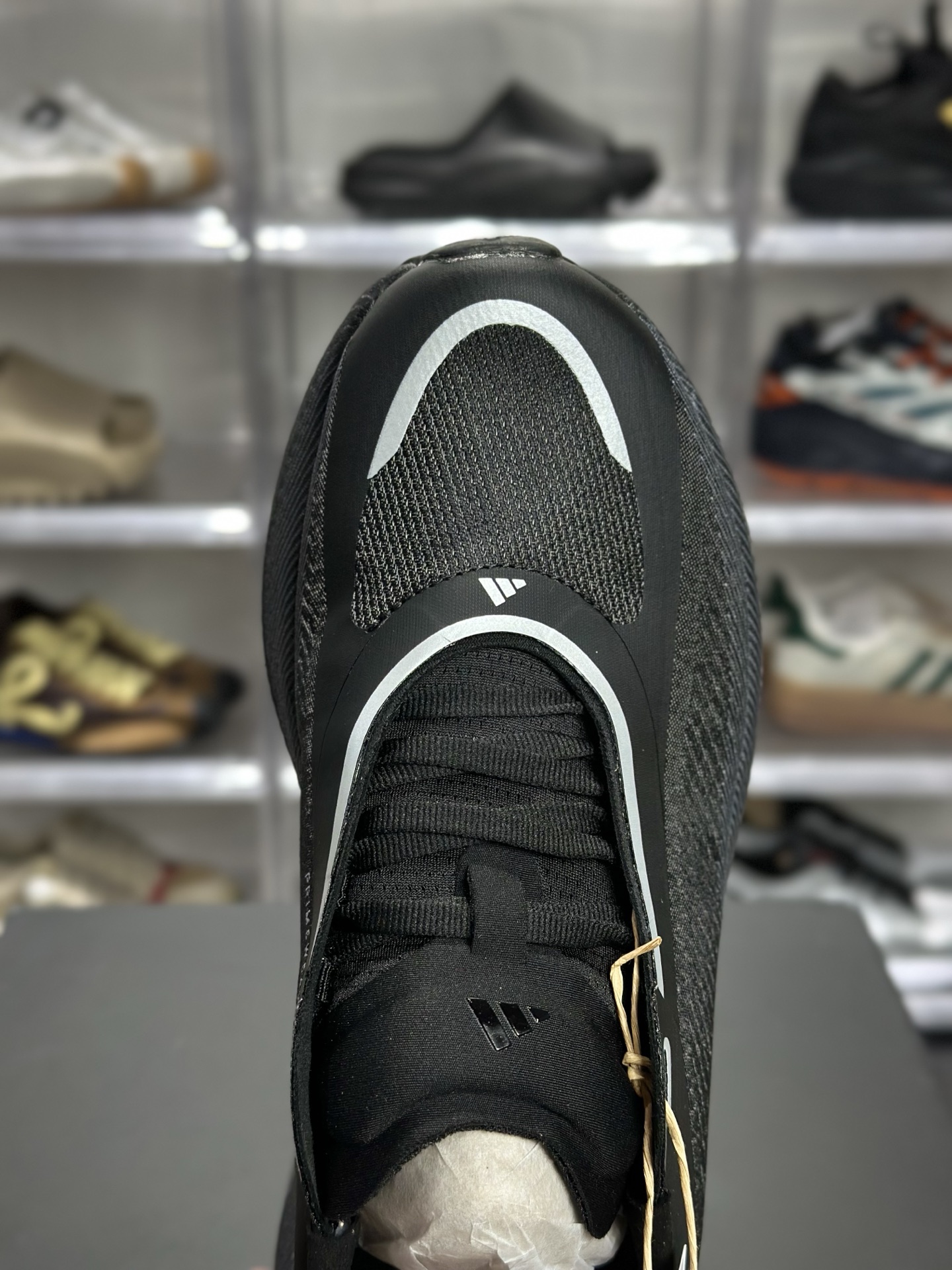 220 adidas Hyperboost Edge M 黑灰渐变专业跑鞋 KJ0754