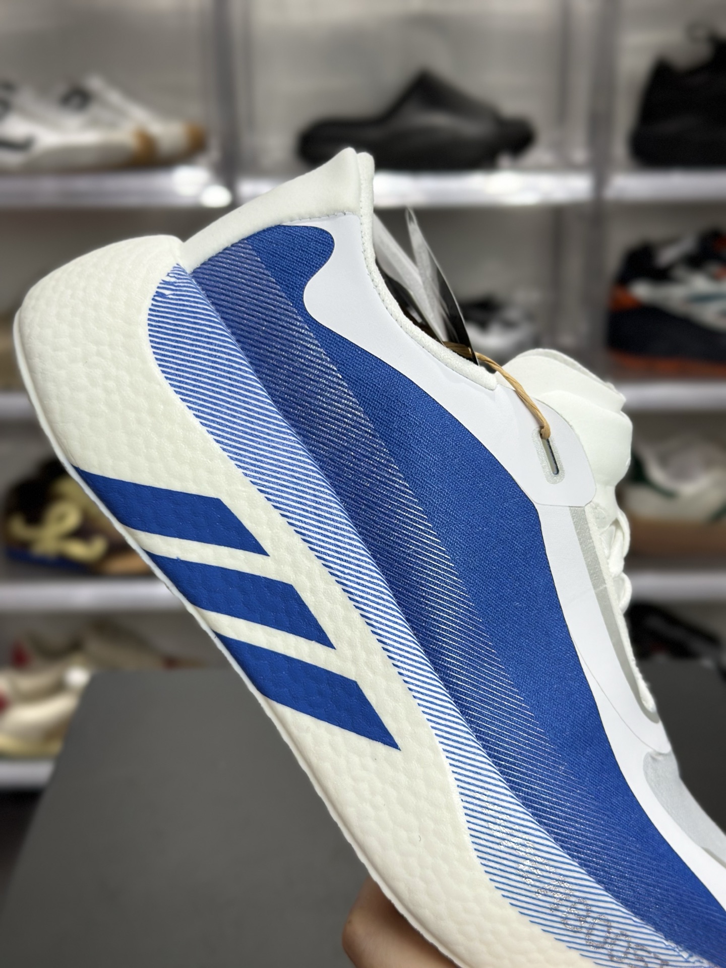 220 adidas Hyperboost Edge M 蓝白渐变专业跑鞋 KI1911