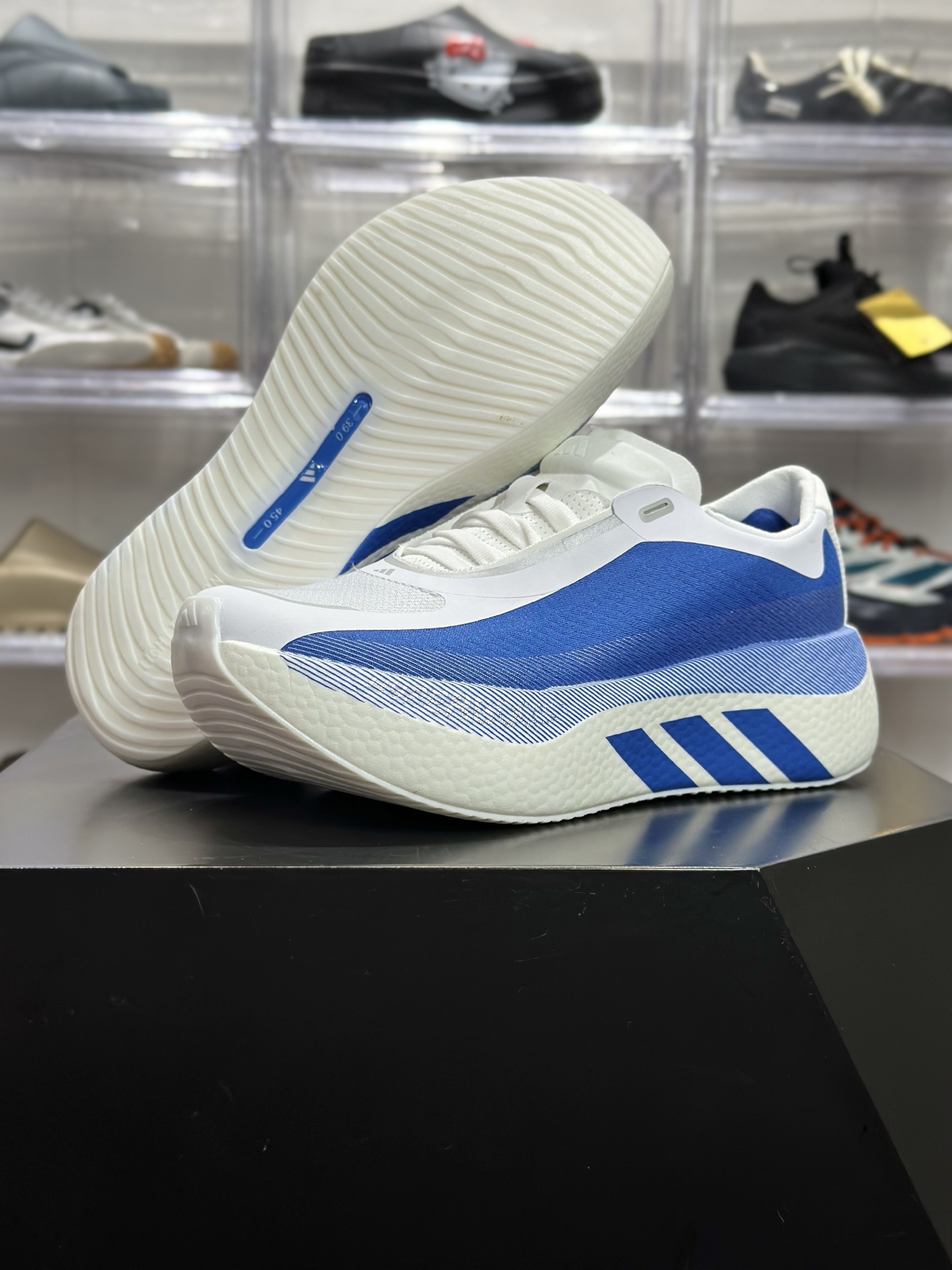 220 adidas Hyperboost Edge M 蓝白渐变专业跑鞋 KI1911