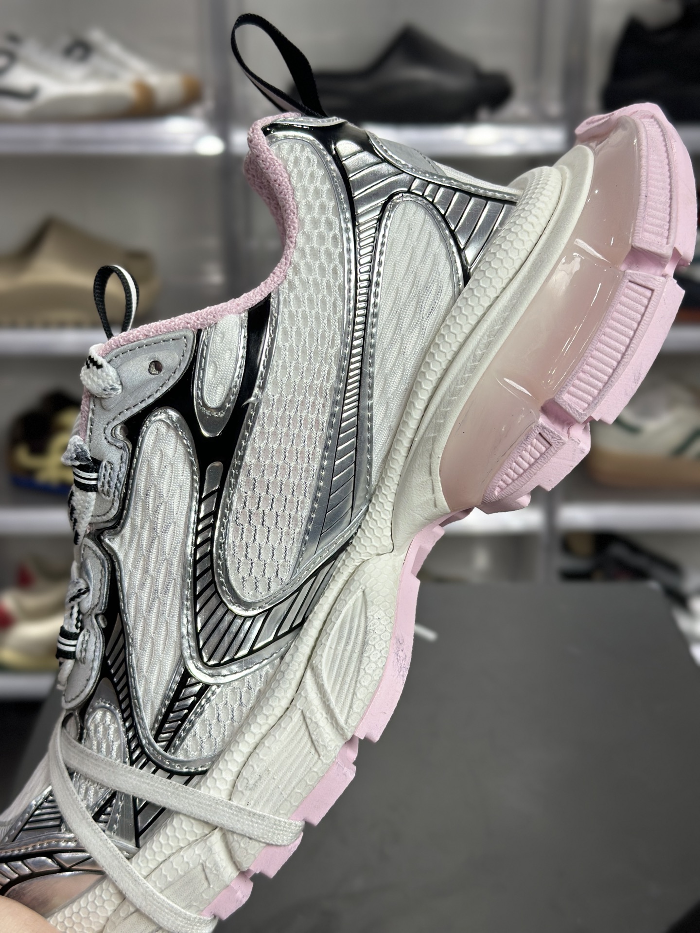 Balenciaga 3XL Gel 白黑粉款 814229-Top High Quatity Cheap Sneakers Fashion Clothing Clothes Bags handbags Shoes of all Brand wholesale With The best Quality And Beautiful Price from China Factory Chinese suppliers wholesaler seller Balenciaga 3XL Gel 白黑粉款 814229