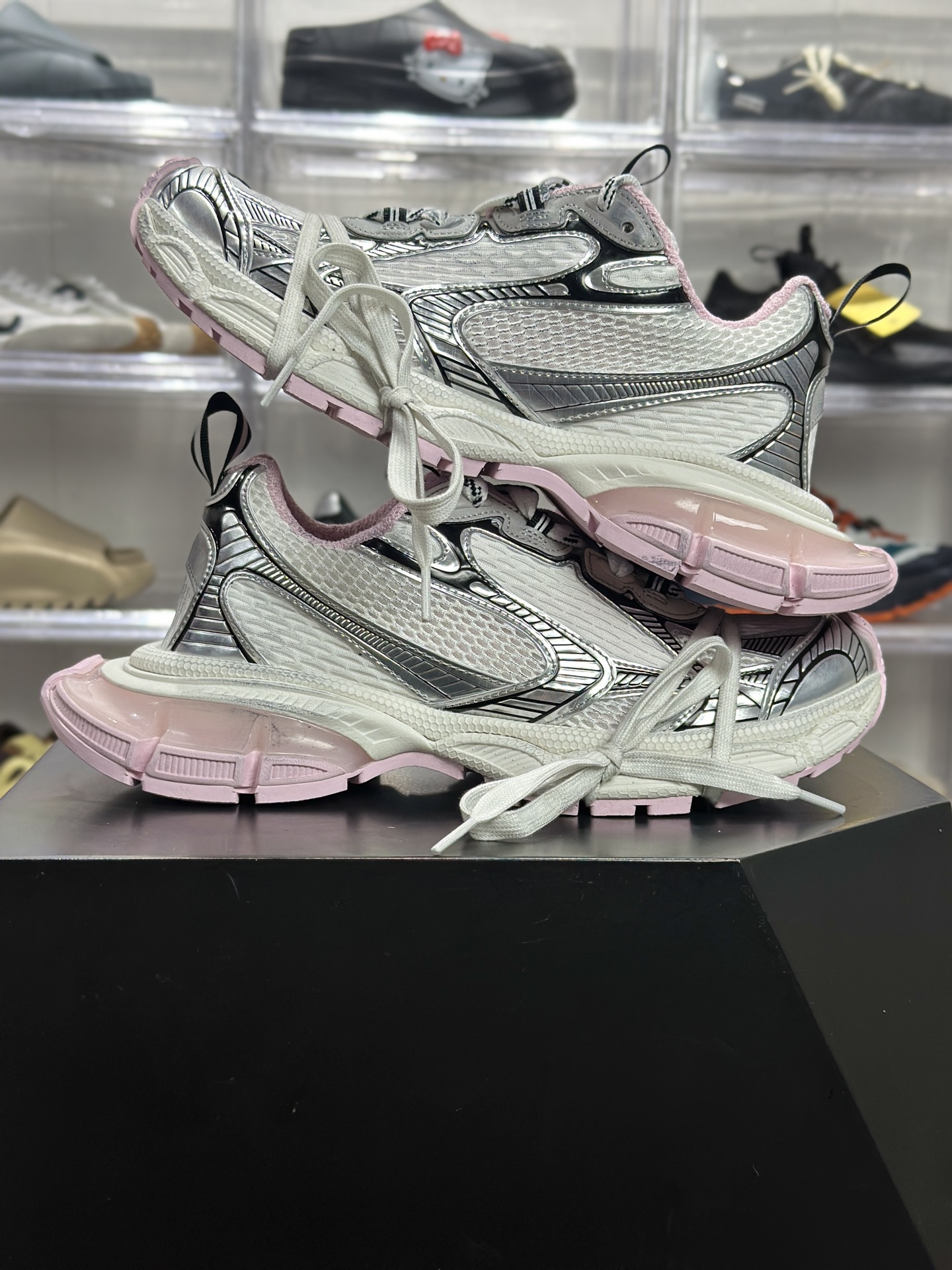 Balenciaga 3XL Gel 白黑粉款 814229-Top High Quatity Cheap Sneakers Fashion Clothing Clothes Bags handbags Shoes of all Brand wholesale With The best Quality And Beautiful Price from China Factory Chinese suppliers wholesaler seller Balenciaga 3XL Gel 白黑粉款 814229