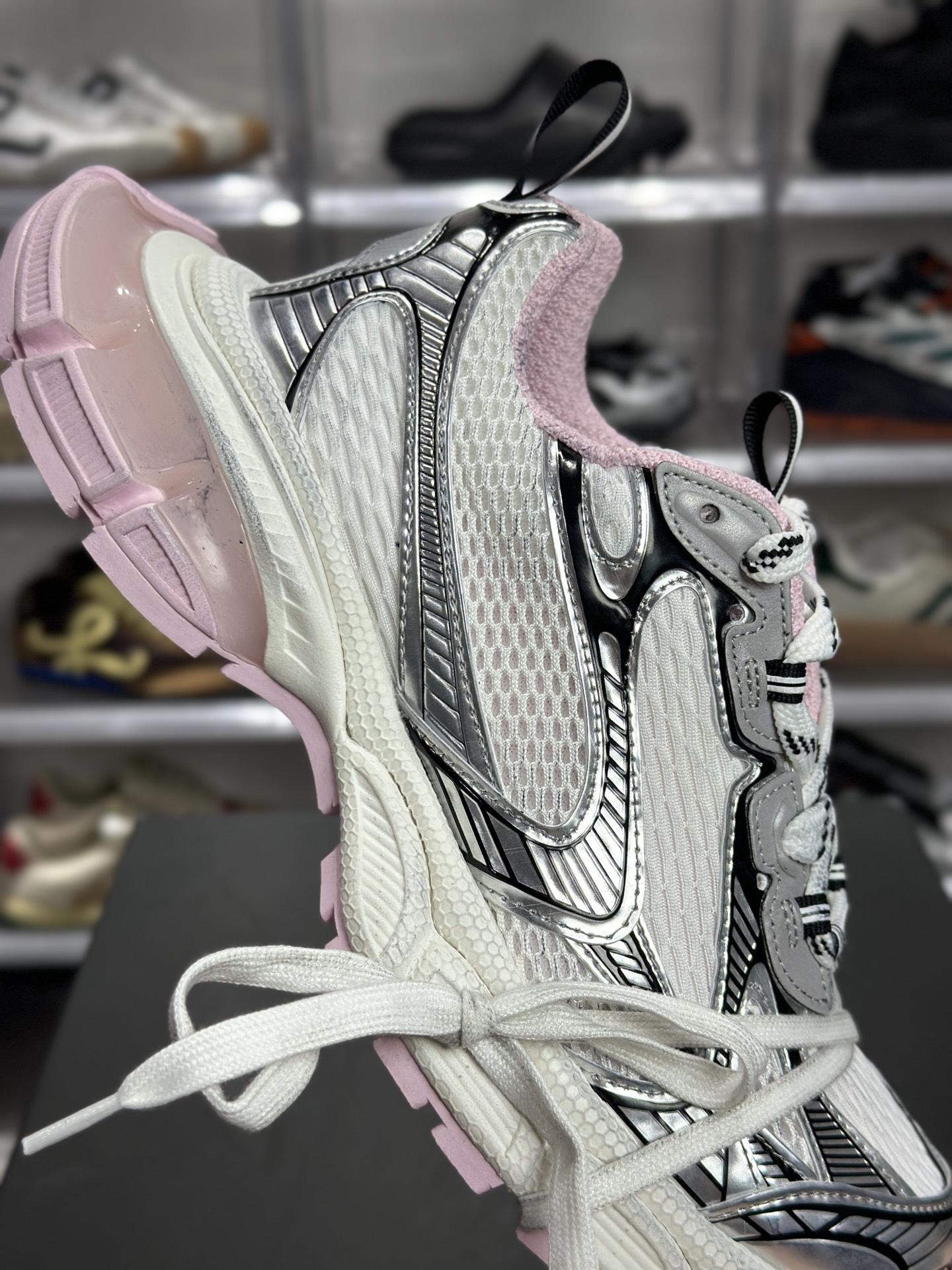 Balenciaga 3XL Gel 白黑粉款 814229-Top High Quatity Cheap Sneakers Fashion Clothing Clothes Bags handbags Shoes of all Brand wholesale With The best Quality And Beautiful Price from China Factory Chinese suppliers wholesaler seller Balenciaga 3XL Gel 白黑粉款 814229