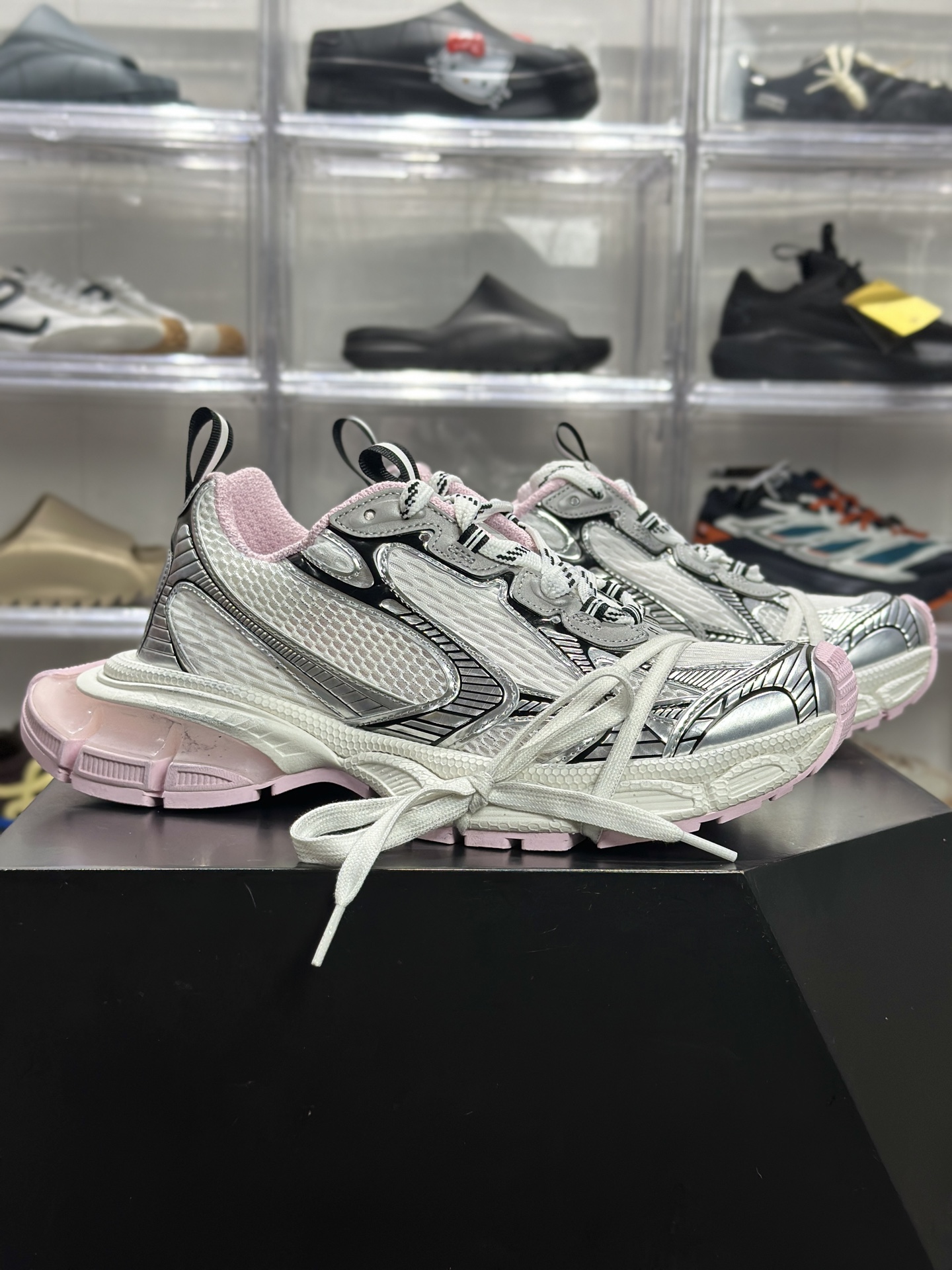 Balenciaga 3XL Gel 白黑粉款 814229-Top High Quatity Cheap Sneakers Fashion Clothing Clothes Bags handbags Shoes of all Brand wholesale With The best Quality And Beautiful Price from China Factory Chinese suppliers wholesaler seller Balenciaga 3XL Gel 白黑粉款 814229
