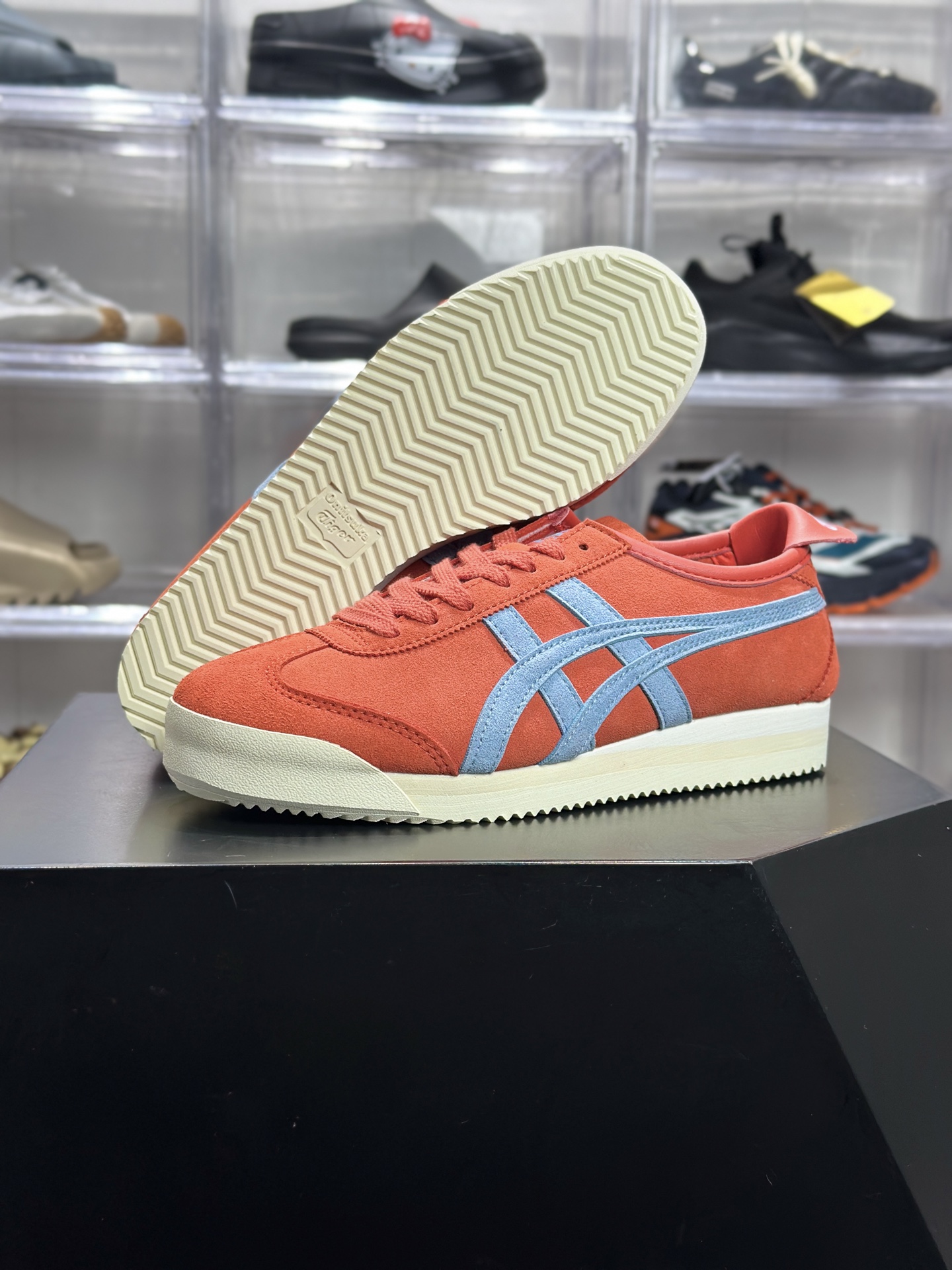 160 鬼冢虎 MEXICO 66 PF(橘色 / 浅蓝) 1183C616-600-Chinese UA Cheap High Quatity Brand Clothes Bags handbags Sneakers wholesale wholesaler seller from China Factory suppliers Fashion Clothing Shoes best Quality Beautiful Price 160 鬼冢虎 MEXICO 66 PF(橘色 / 浅蓝) 1183C616-600