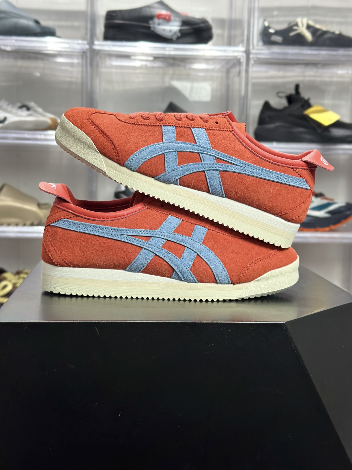 160 鬼冢虎 MEXICO 66 PF(橘色 / 浅蓝) 1183C616-600-Chinese UA Cheap High Quatity Brand Clothes Bags handbags Sneakers wholesale wholesaler seller from China Factory suppliers Fashion Clothing Shoes best Quality Beautiful Price 160 鬼冢虎 MEXICO 66 PF(橘色 / 浅蓝) 1183C616-600