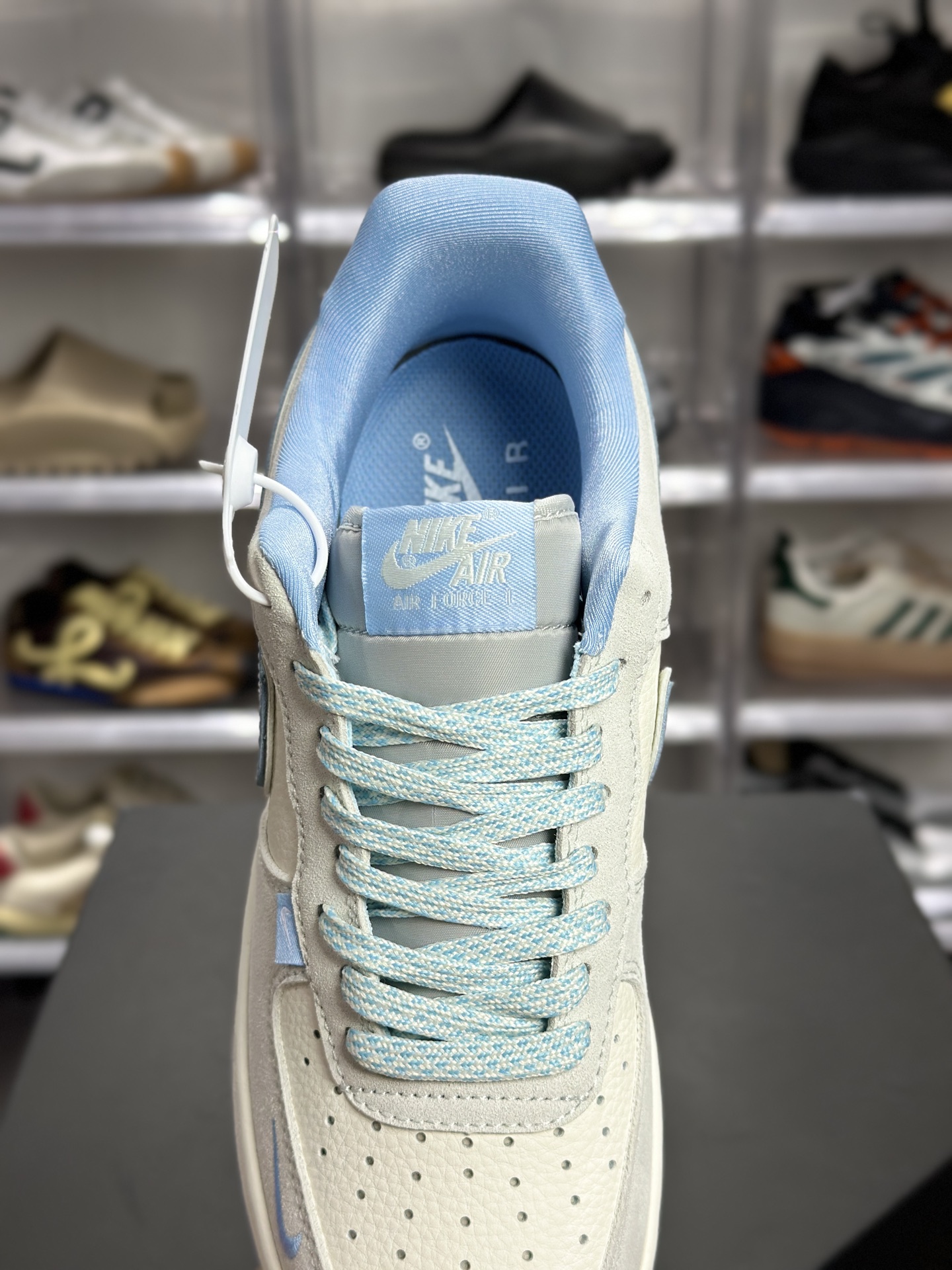 260 Nike AF1 灰蓝笑脸定制款 SS1979-022