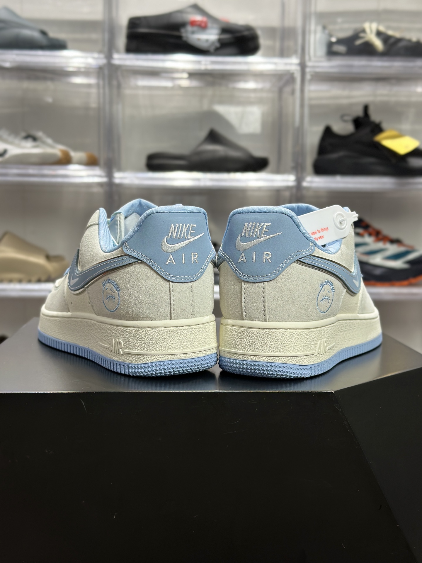 260 Nike AF1 灰蓝笑脸定制款 SS1979-022