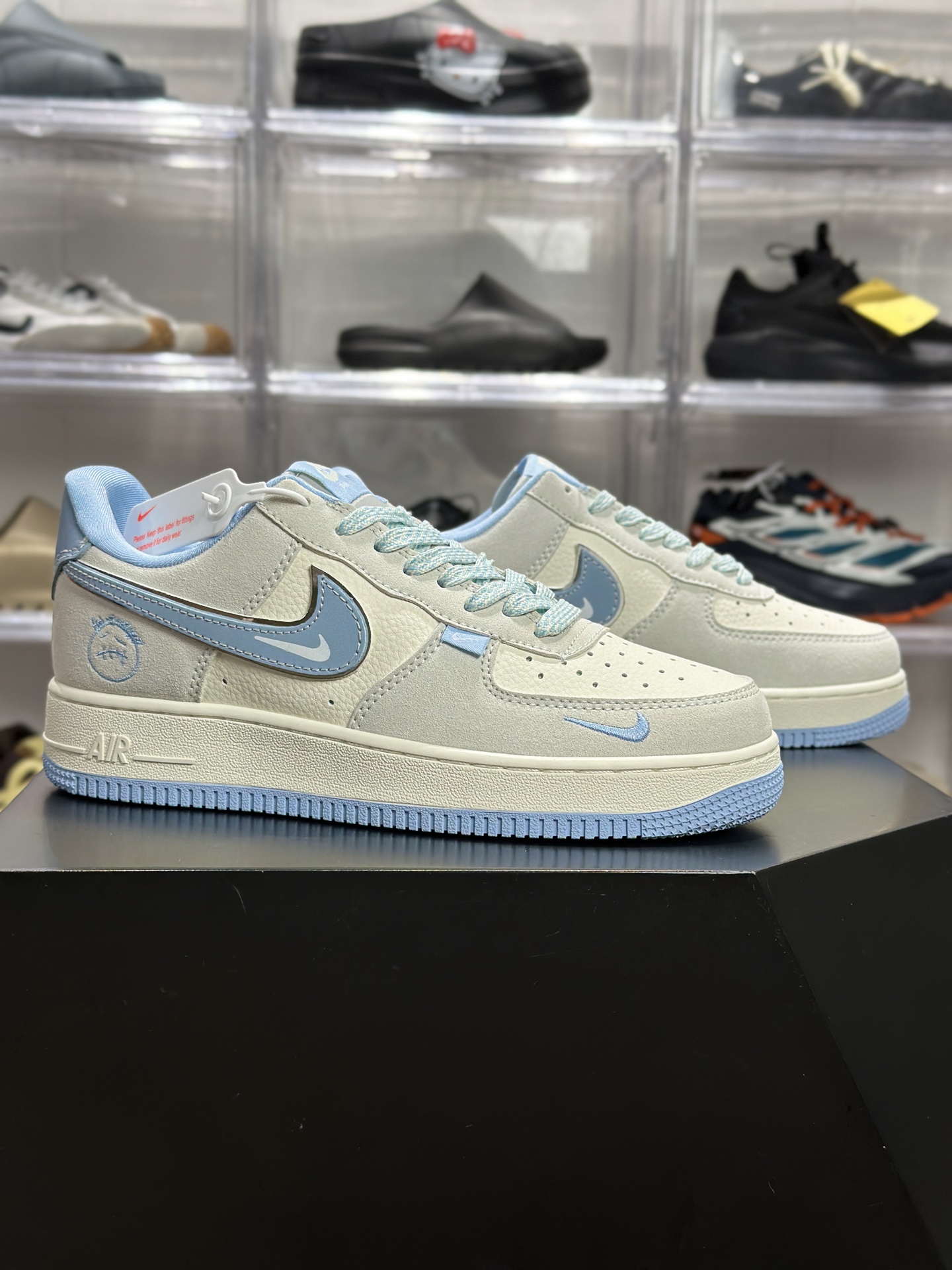 260 Nike AF1 灰蓝笑脸定制款 SS1979-022