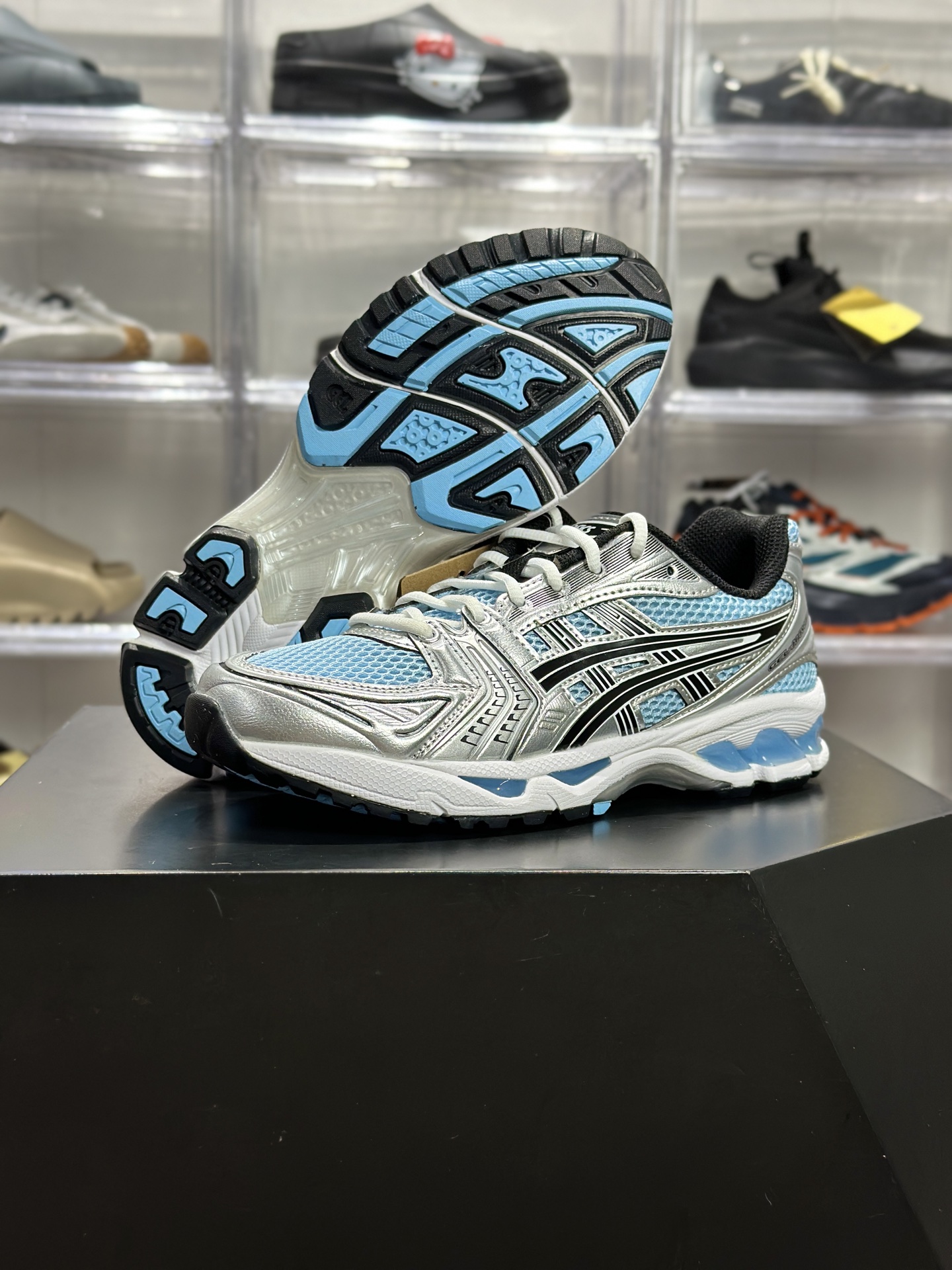220 ASICS GEL-KAYANO 14「冰蓝银」 1203A537-400 俗称银月