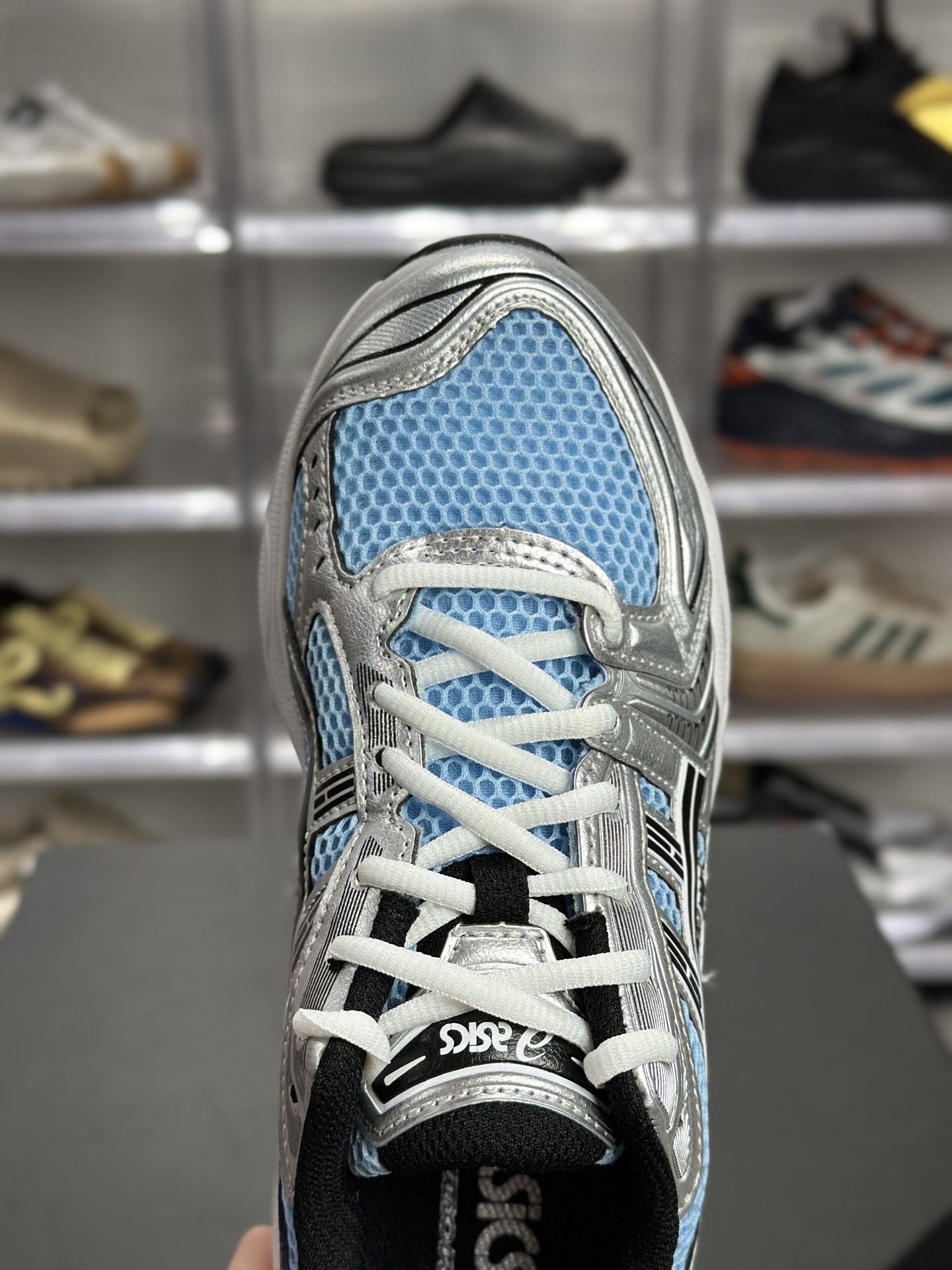 220 ASICS GEL-KAYANO 14「冰蓝银」 1203A537-400 俗称银月