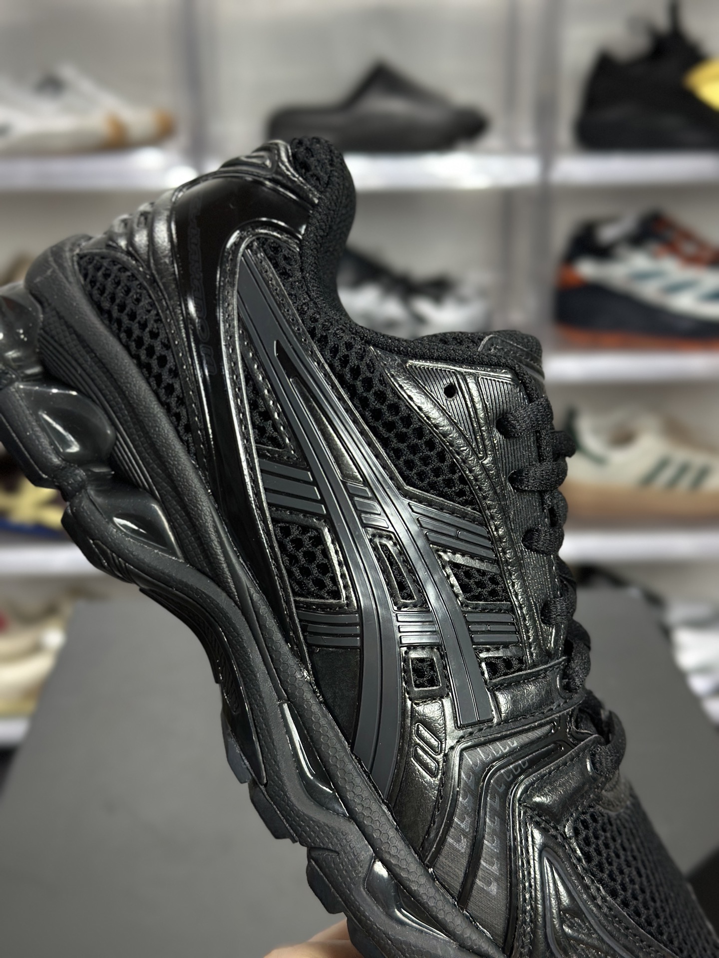 220 ASICS GEL-KAYANO 14「全黑武士」 1201A019-001 俗称黑武士暗黑款-Chinese UA Cheap High Quatity Brand Clothes Bags handbags Sneakers wholesale wholesaler seller from China Factory suppliers Fashion Clothing Shoes best Quality Beautiful Price 220 ASICS GEL-KAYANO 14「全黑武士」 1201A019-001 俗称黑武士暗黑款